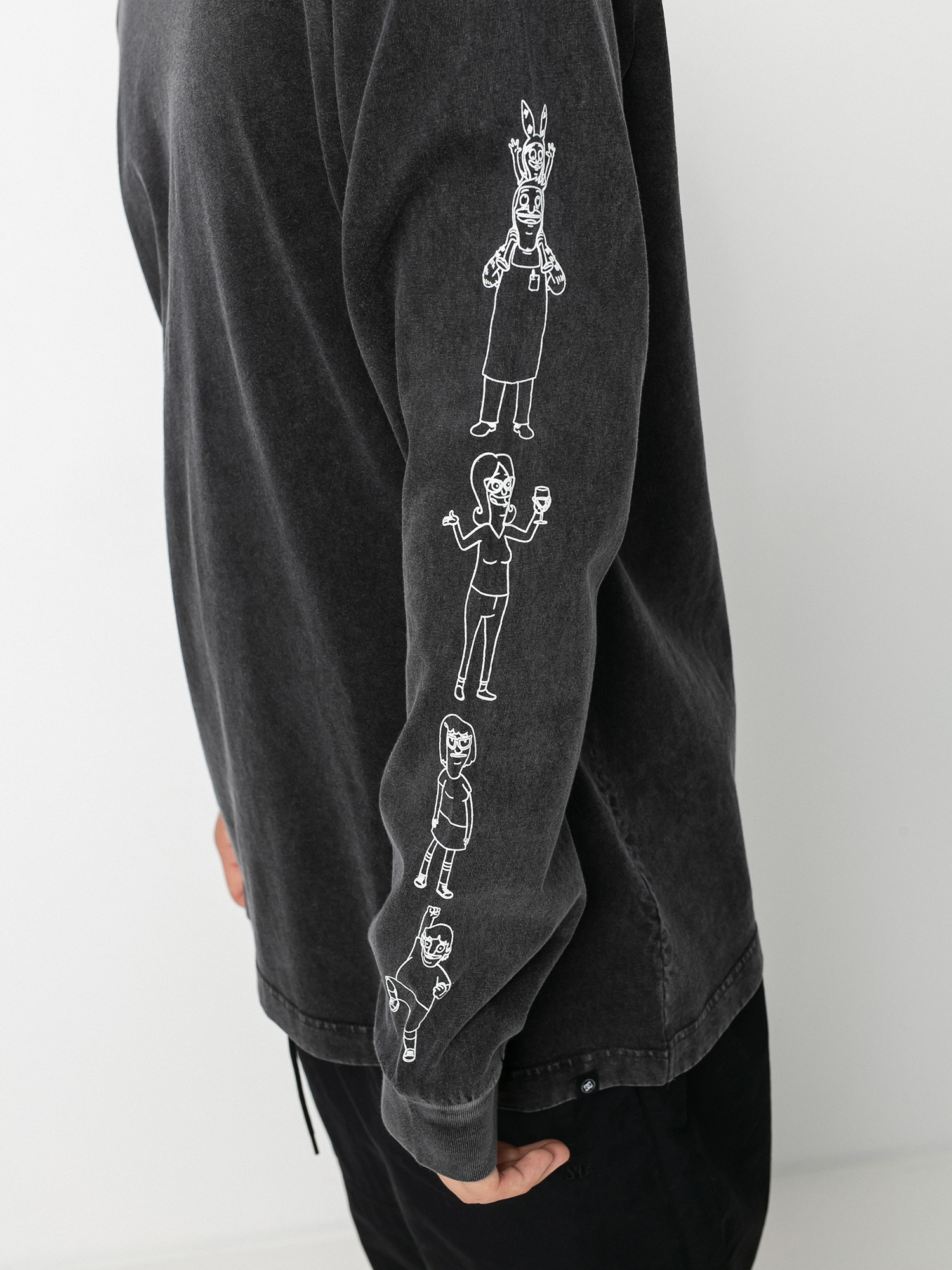 Longsleeve DC X BB Bobs Burgers Whats On The Menu (black)