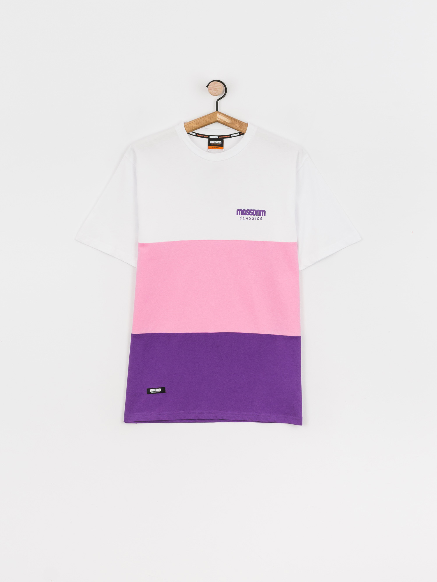 T-shirt MassDnm Zone (white/lt pink/purple)
