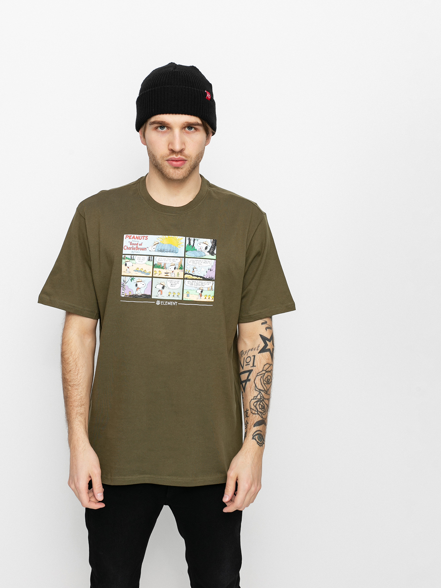 T-shirt Element Peanuts Camper (army)