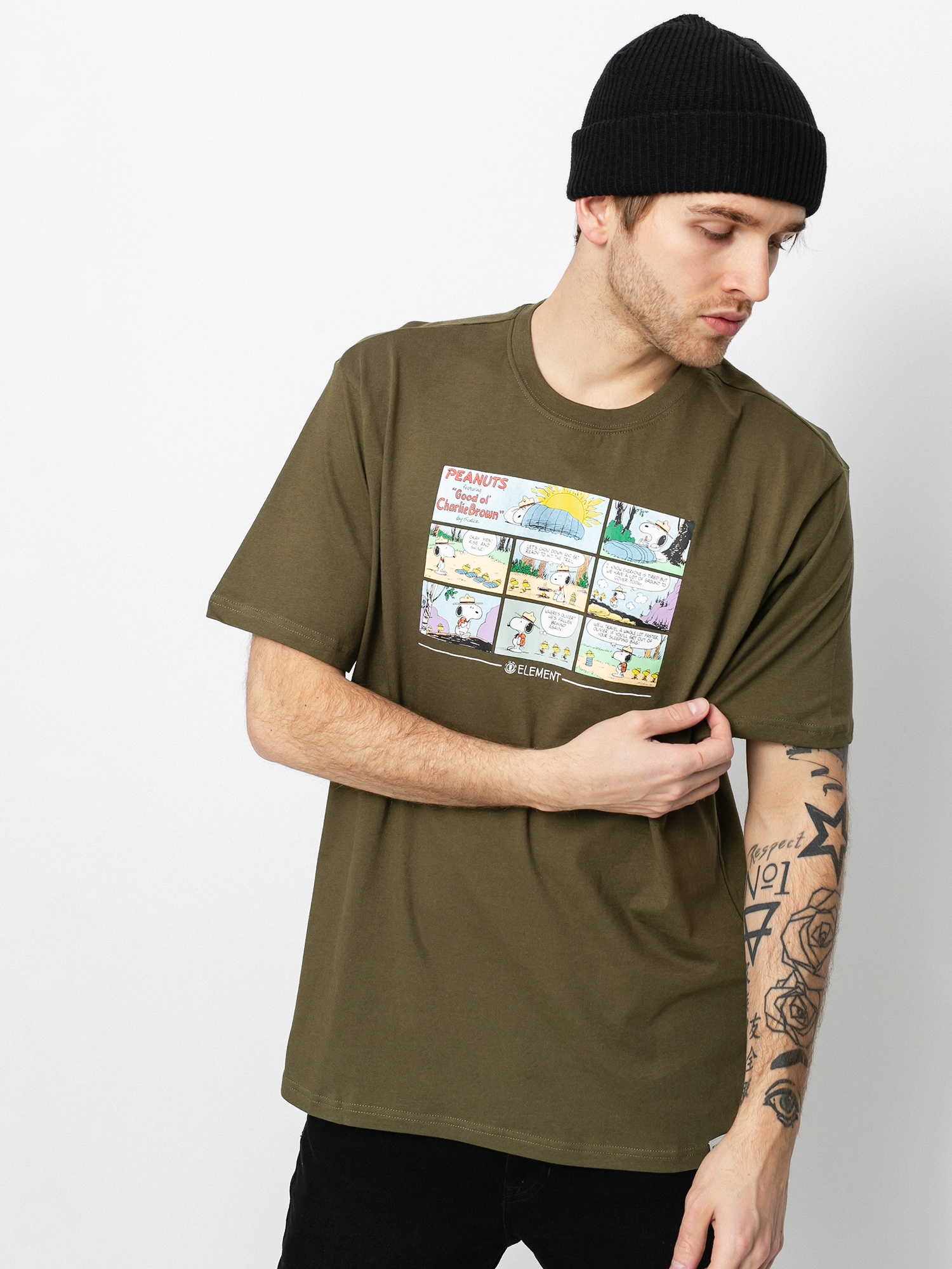 T-shirt Element Peanuts Camper (army)