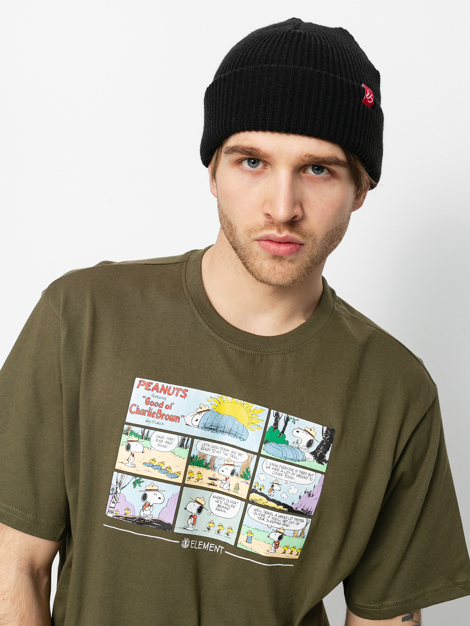 T-shirt Element Peanuts Camper (army)