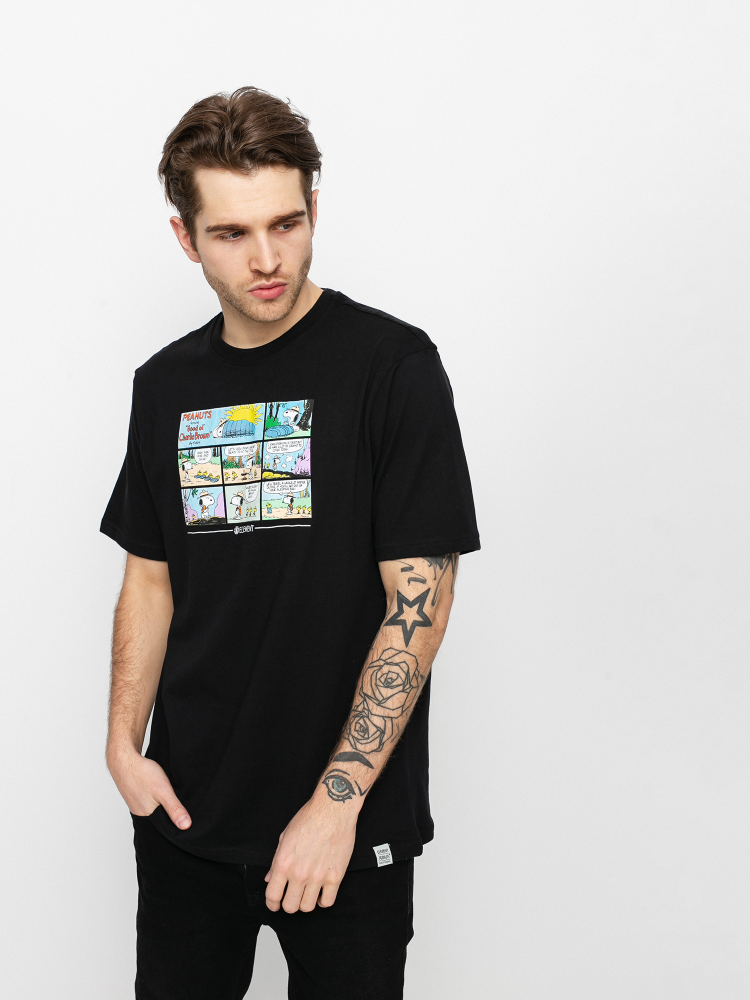 T-shirt Element Peanuts Camper (flint black)