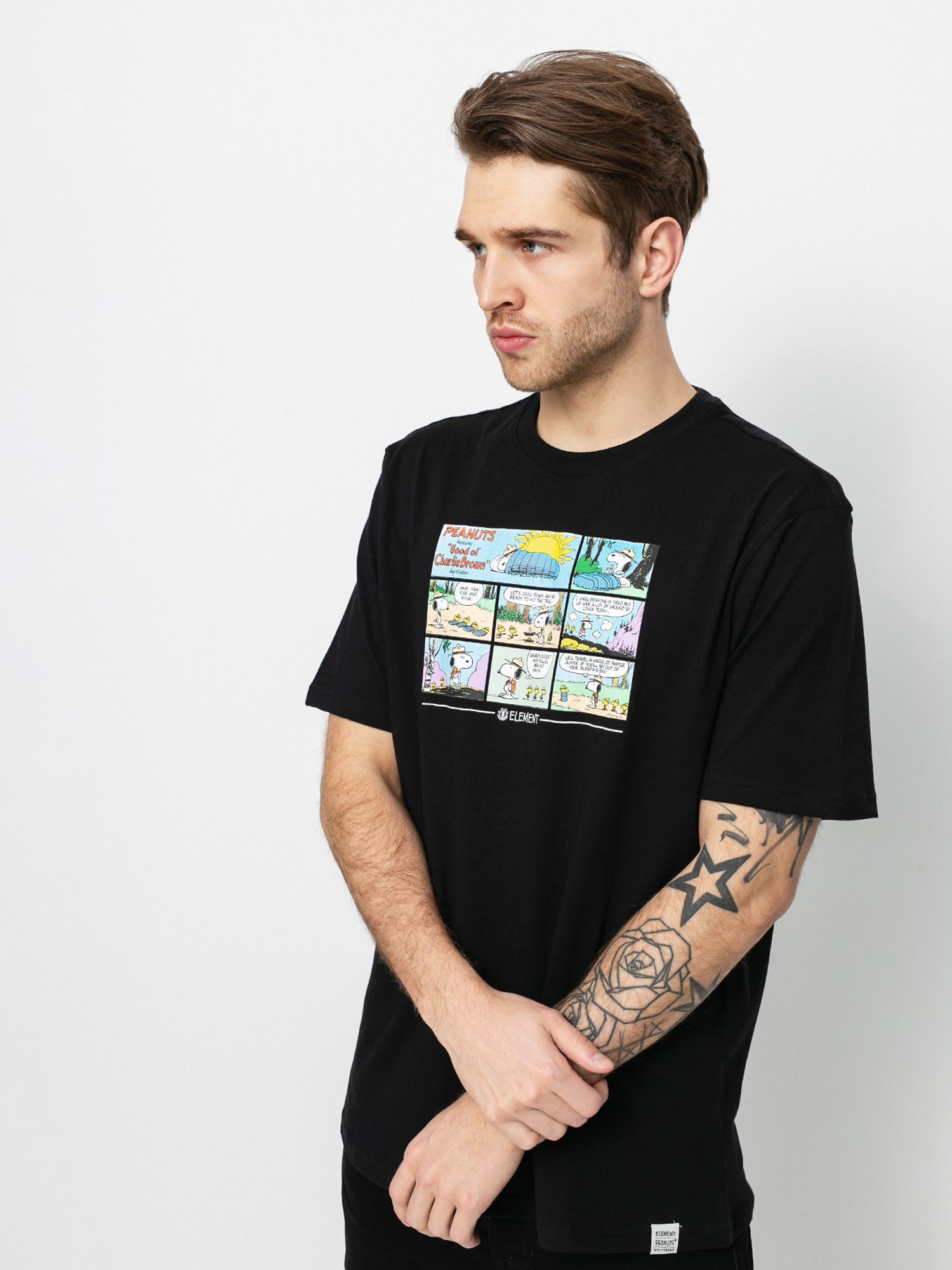 T-shirt Element Peanuts Camper (flint black)