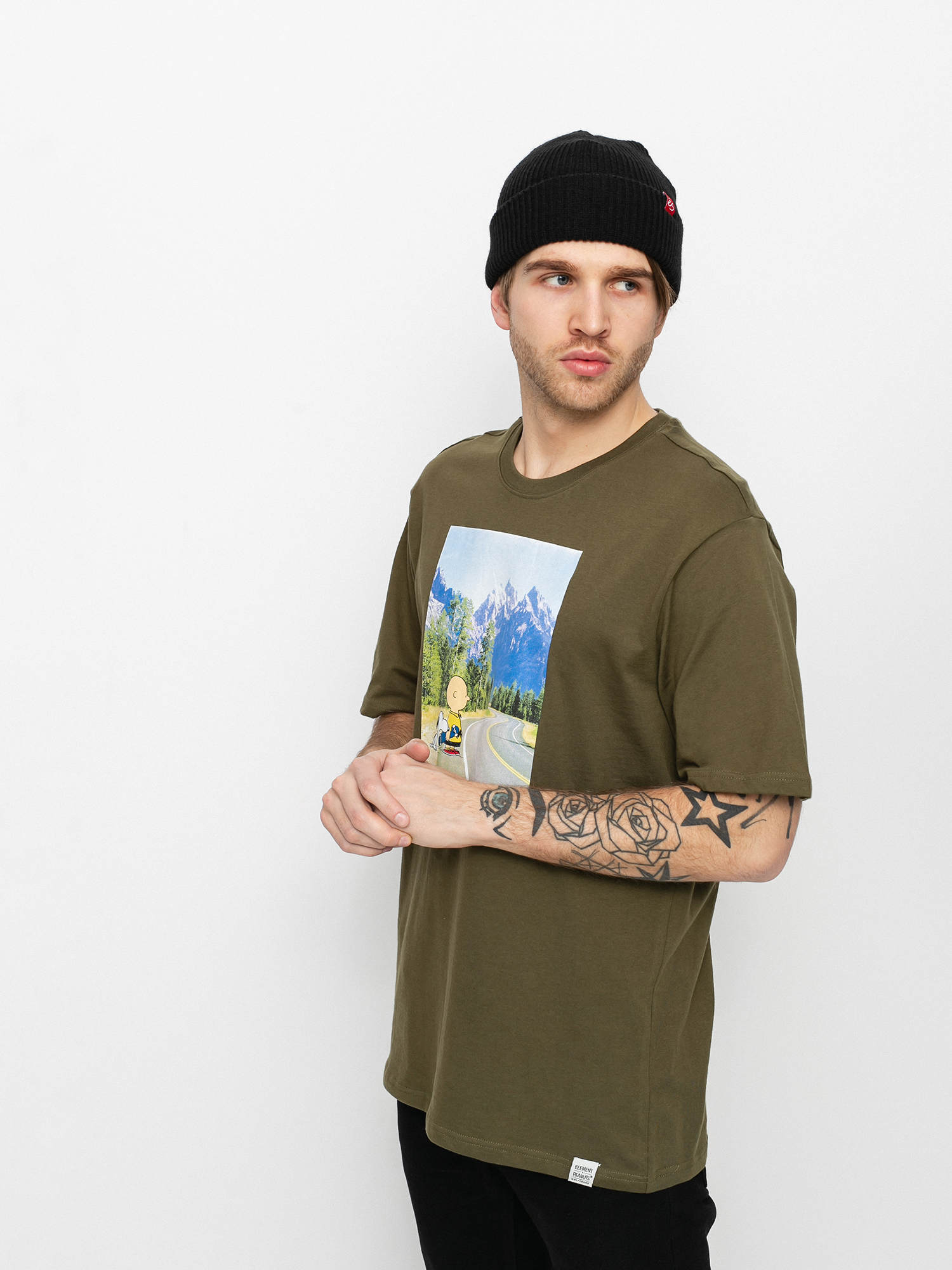 T-shirt Element Peanuts Adventure (army)