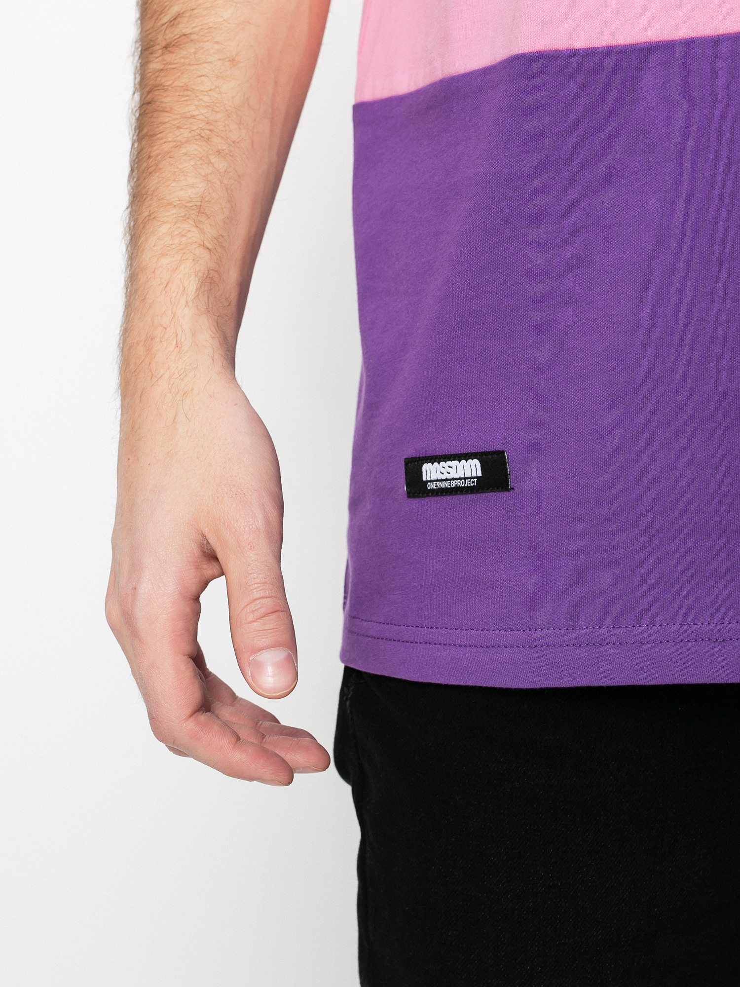 T-shirt MassDnm Zone (white/lt pink/purple)