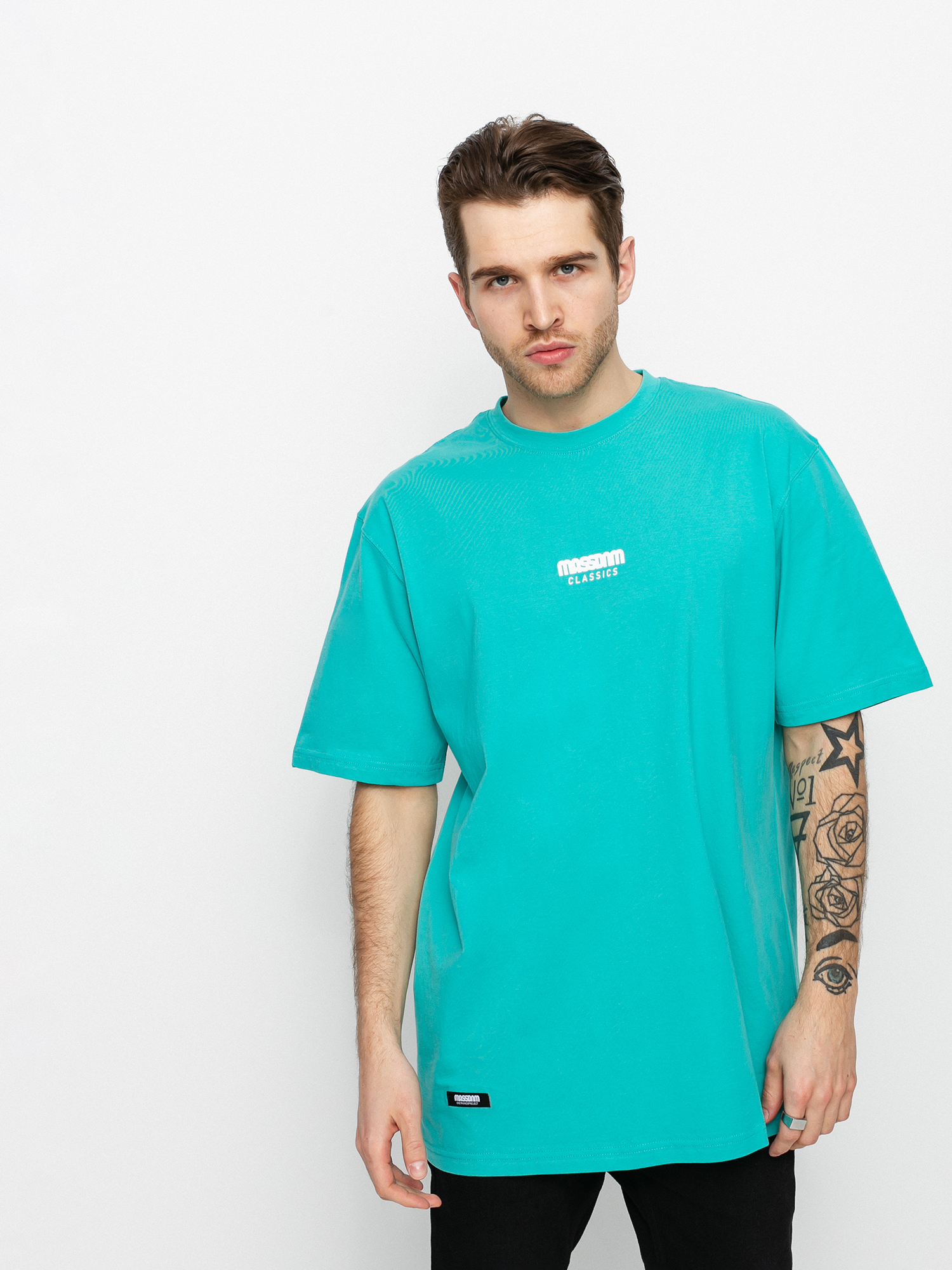 T-shirt MassDnm Classics Small Logo (turquoise)