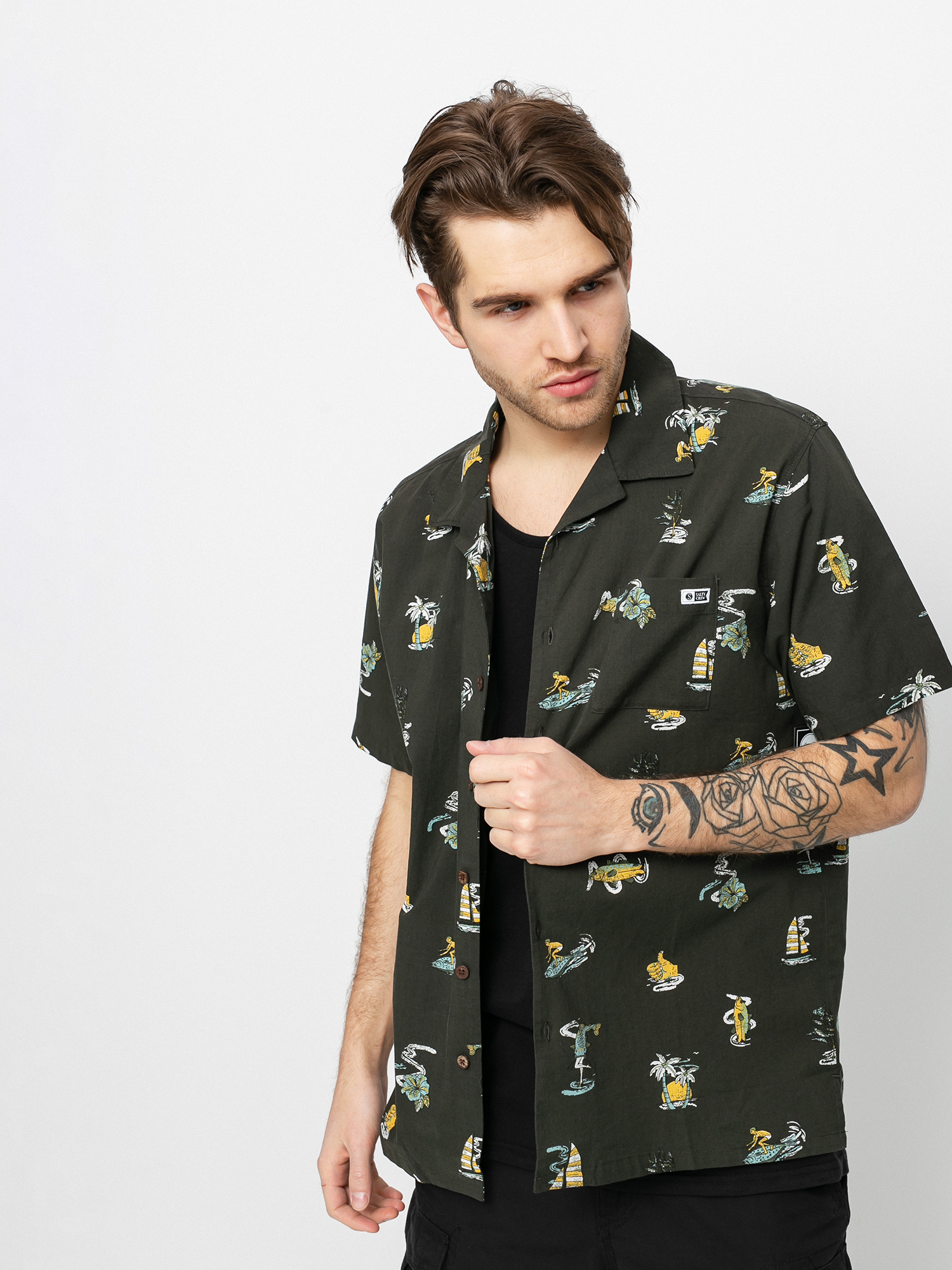 Koszula Salty Crew Island Daze (black)