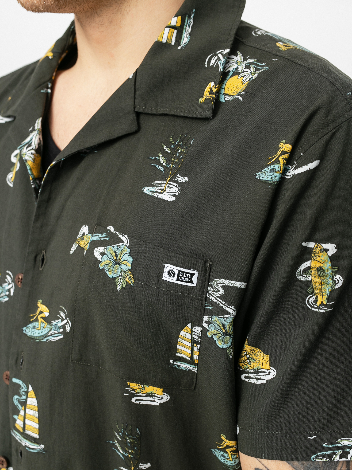 Koszula Salty Crew Island Daze (black)