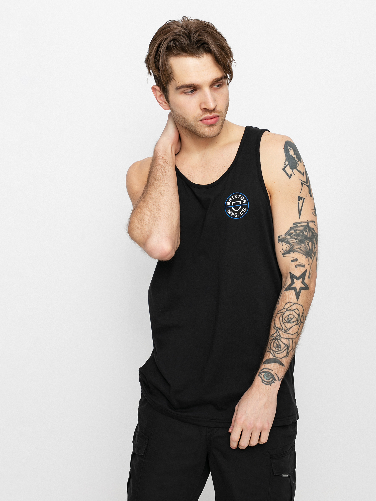 Koszulka Brixton Crest (black/royal)