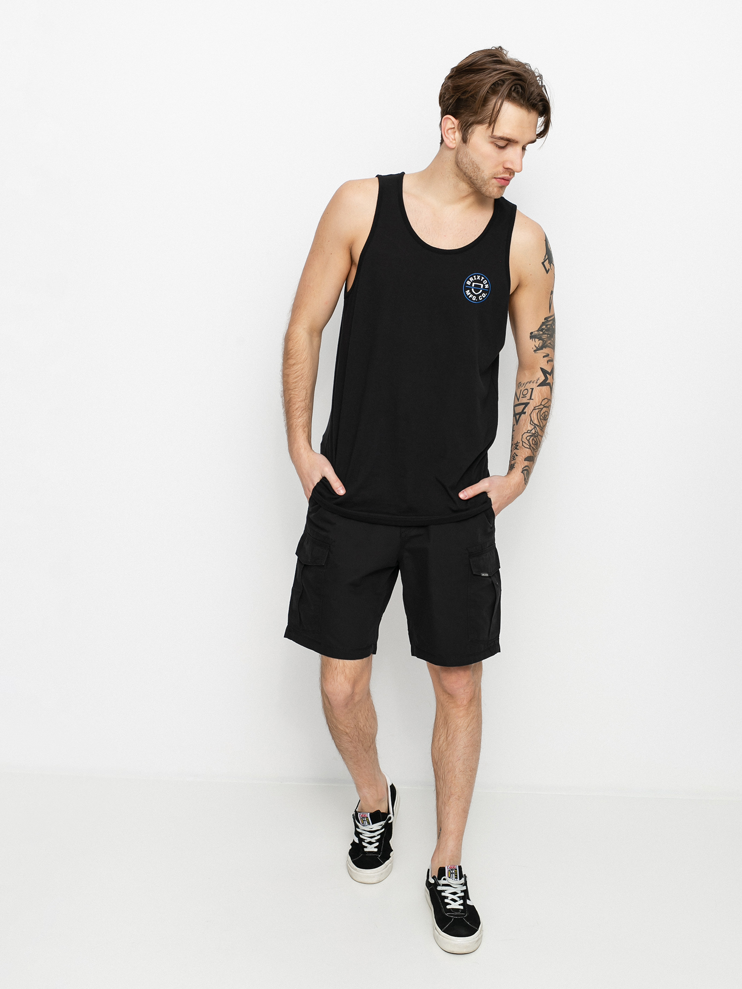 Koszulka Brixton Crest (black/royal)