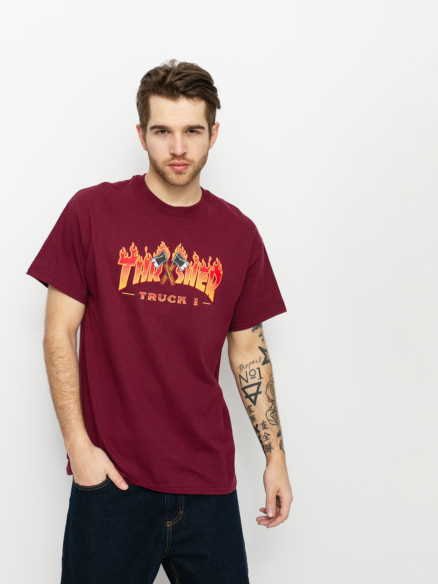 T-shirt Thrasher Truck 1 (maroon)