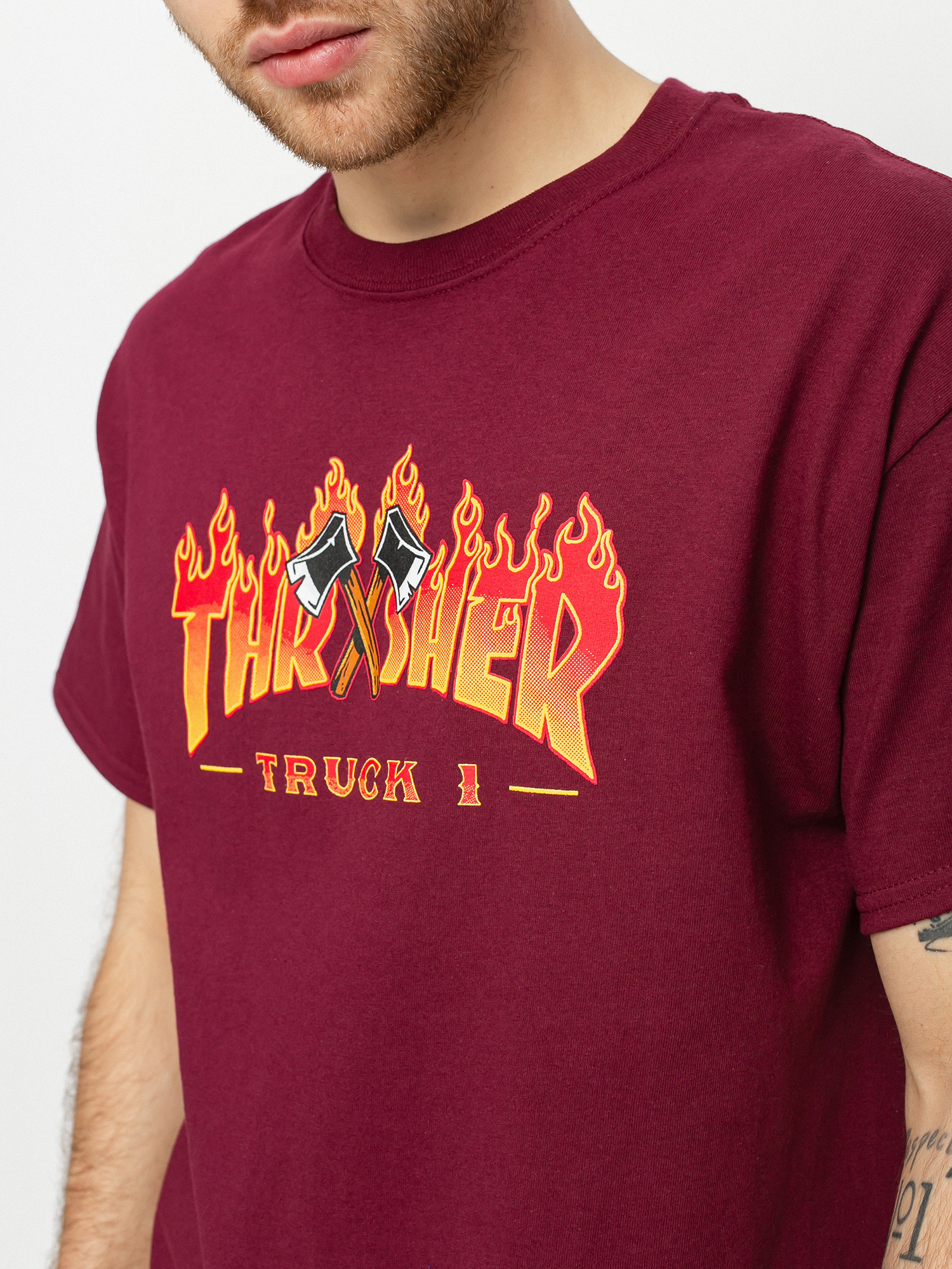 T-shirt Thrasher Truck 1 (maroon)