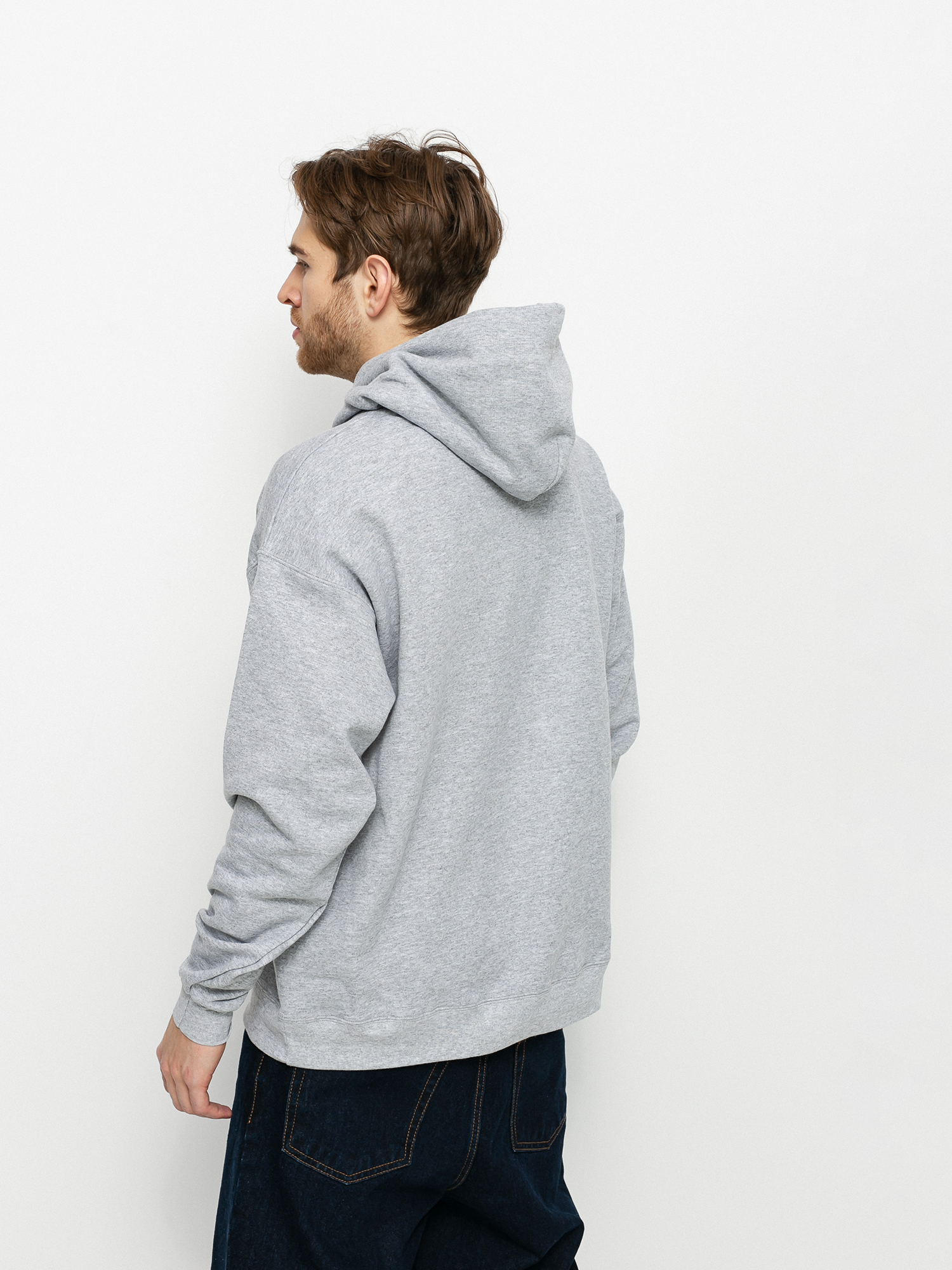 Bluza z kapturem Thrasher Krak Skulls HD (heather grey)