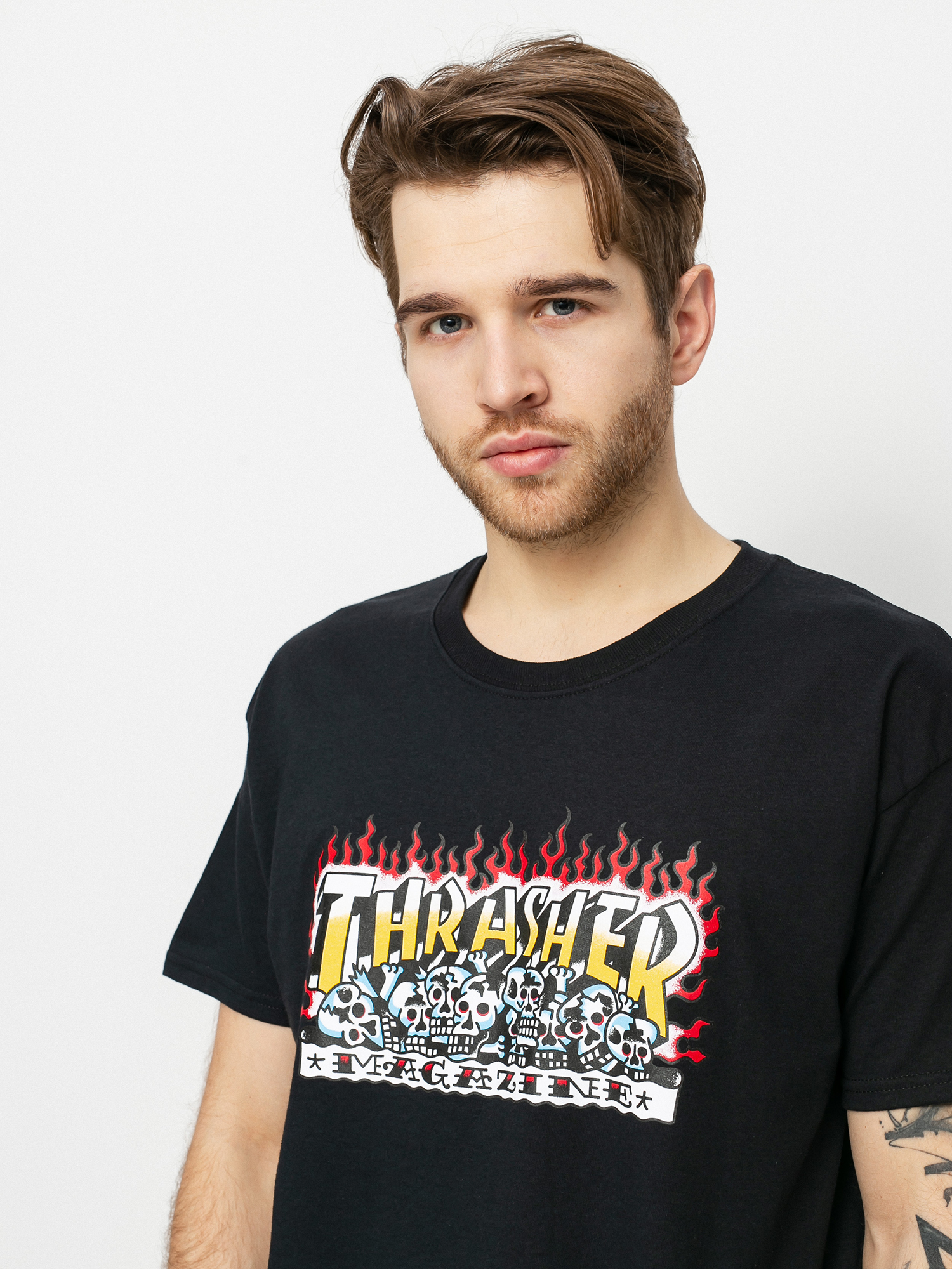 T-shirt Thrasher Krak Skulls (black)
