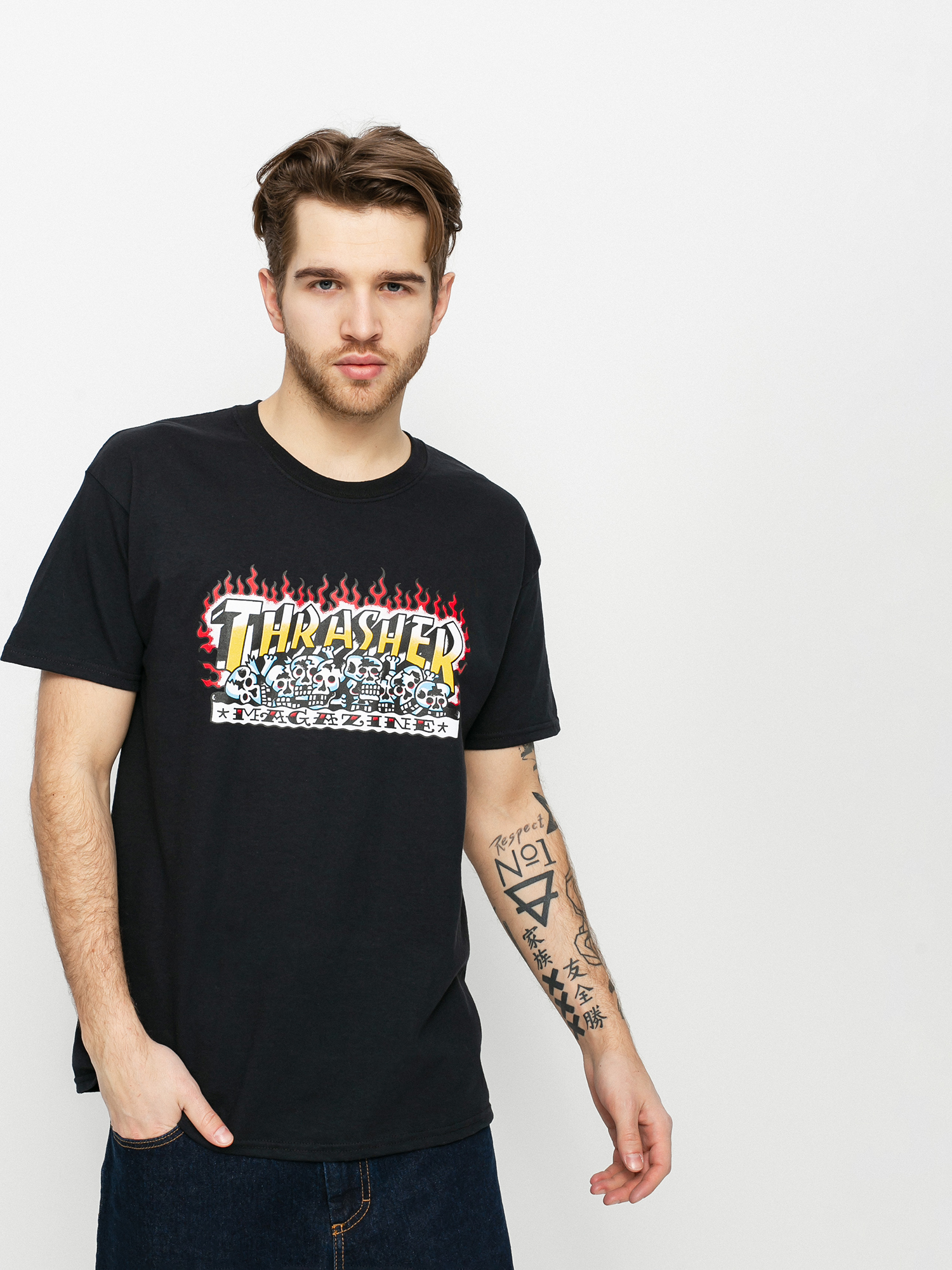 T-shirt Thrasher Krak Skulls (black)