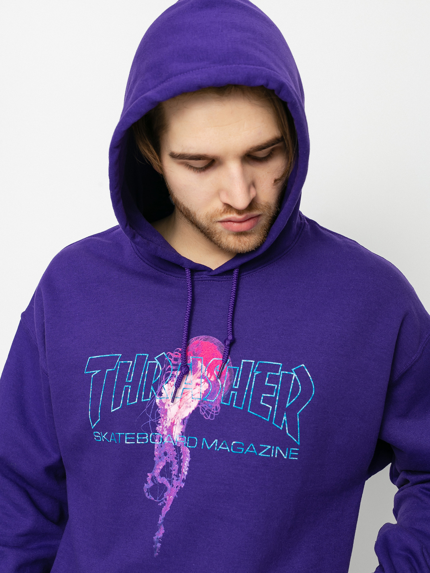 Bluza z kapturem Thrasher Atlantic Drift HD (purple)