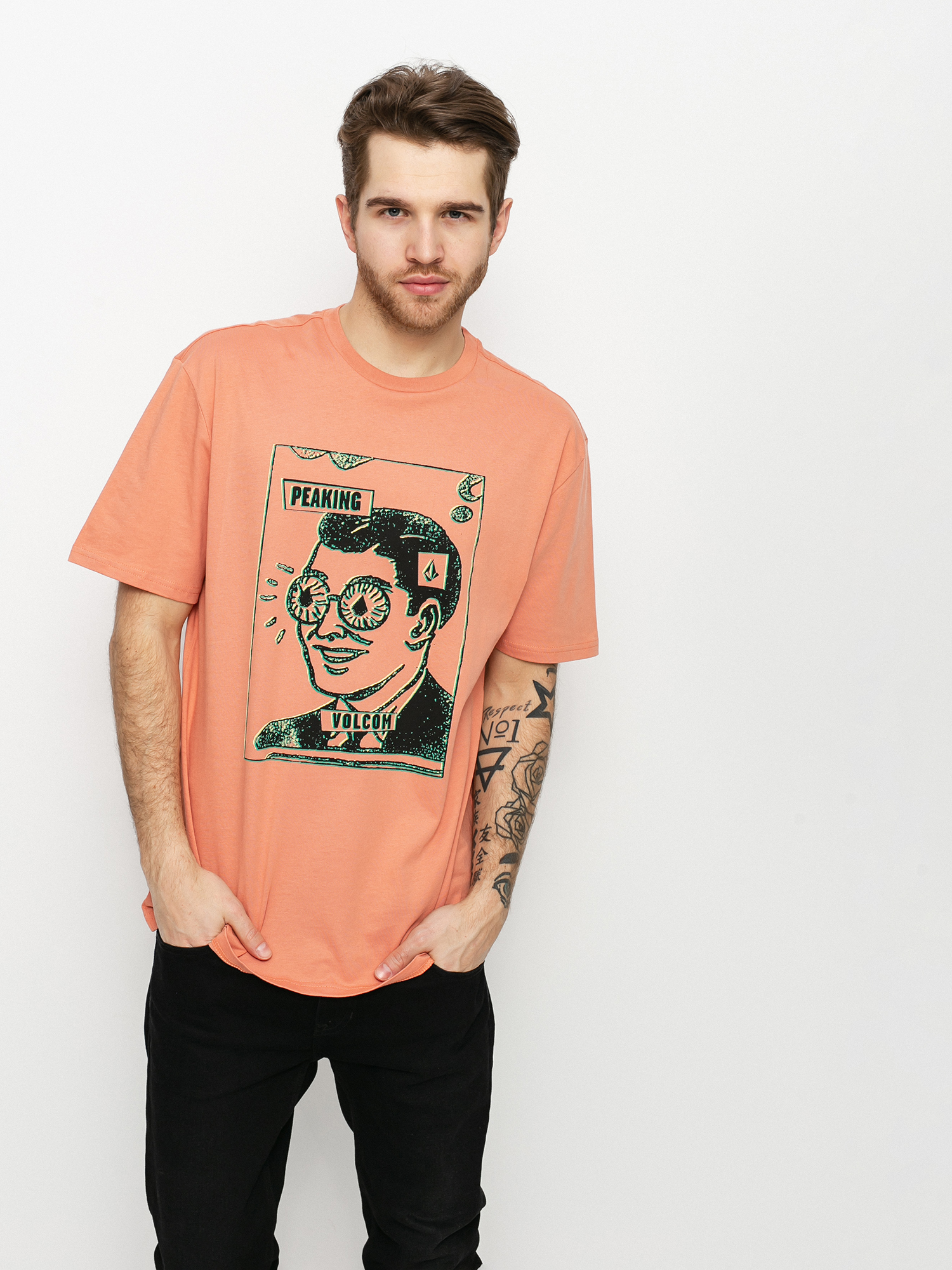 T-shirt Volcom Peaking (clay orange)