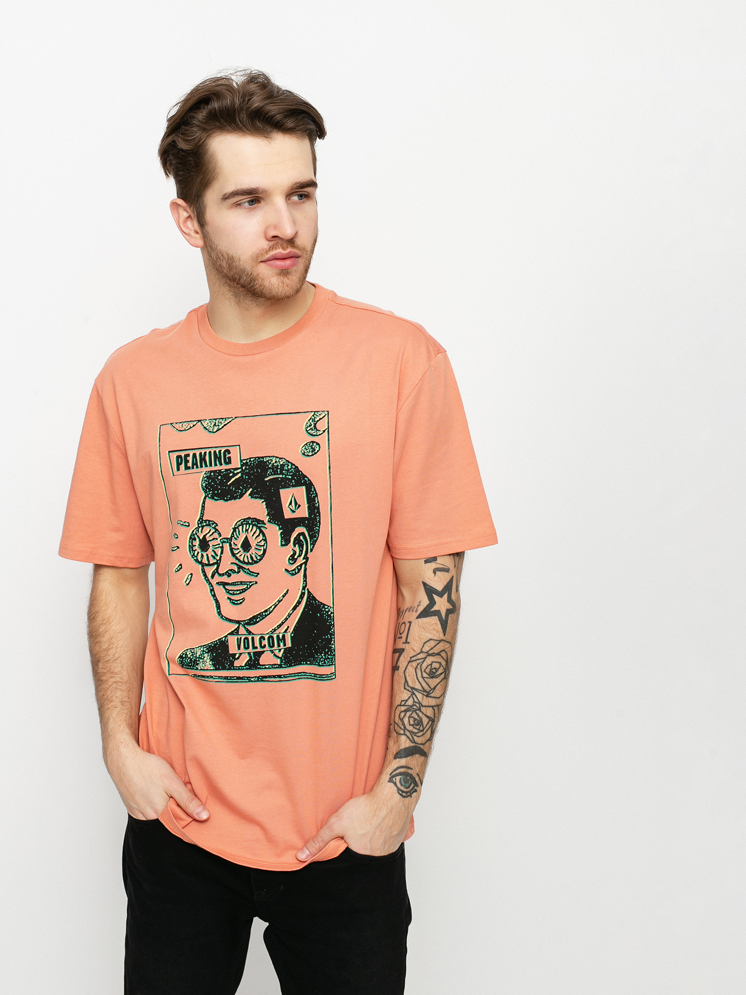 T-shirt Volcom Peaking (clay orange)