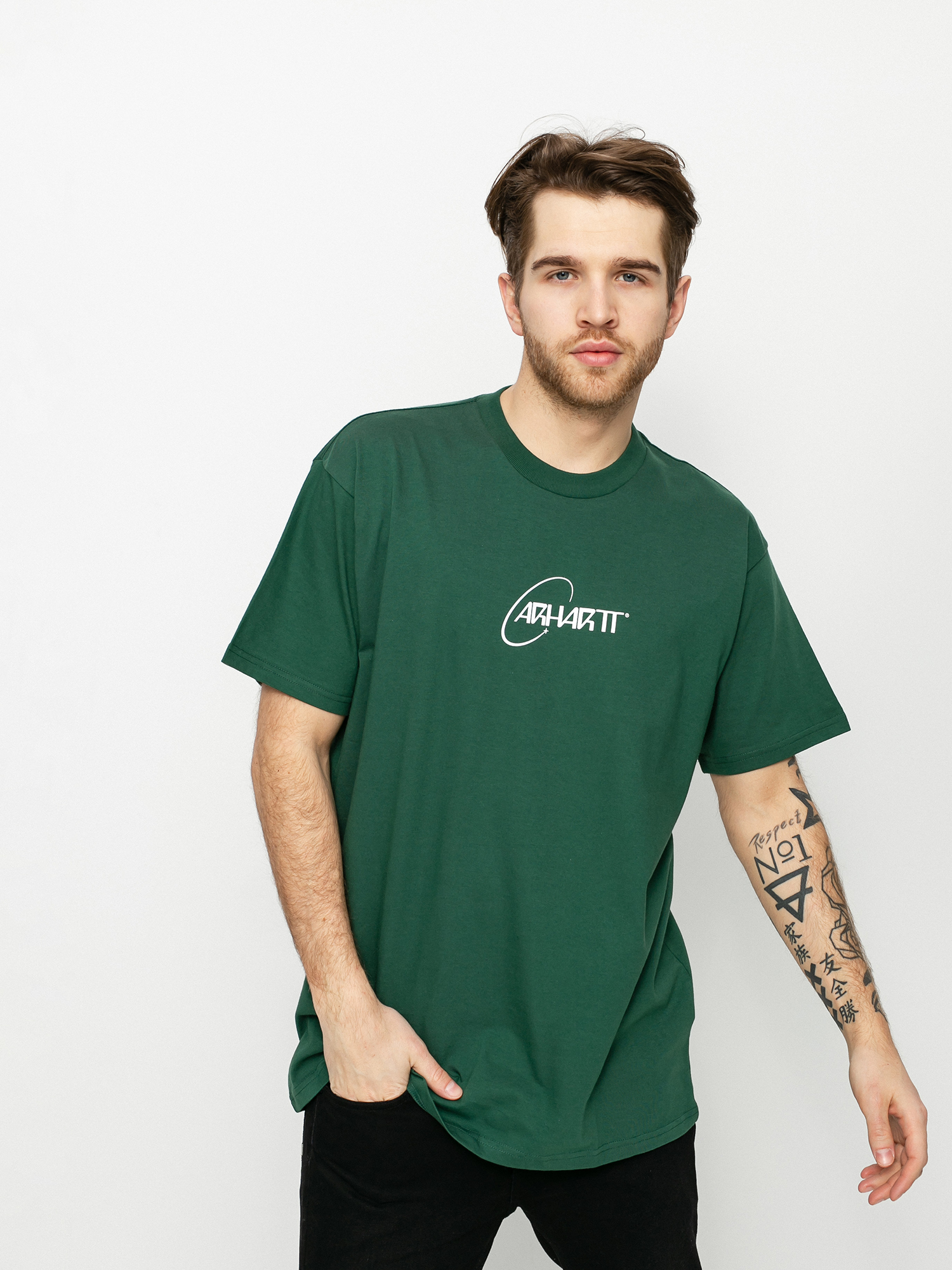 T-shirt Carhartt WIP Orbit (treehouse/white)