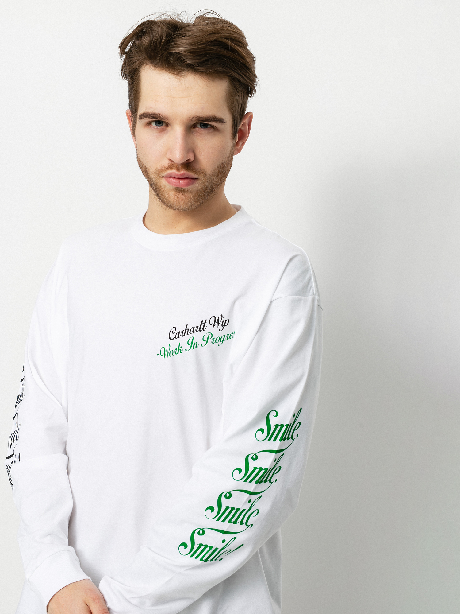 Longsleeve Carhartt WIP Smile (white)