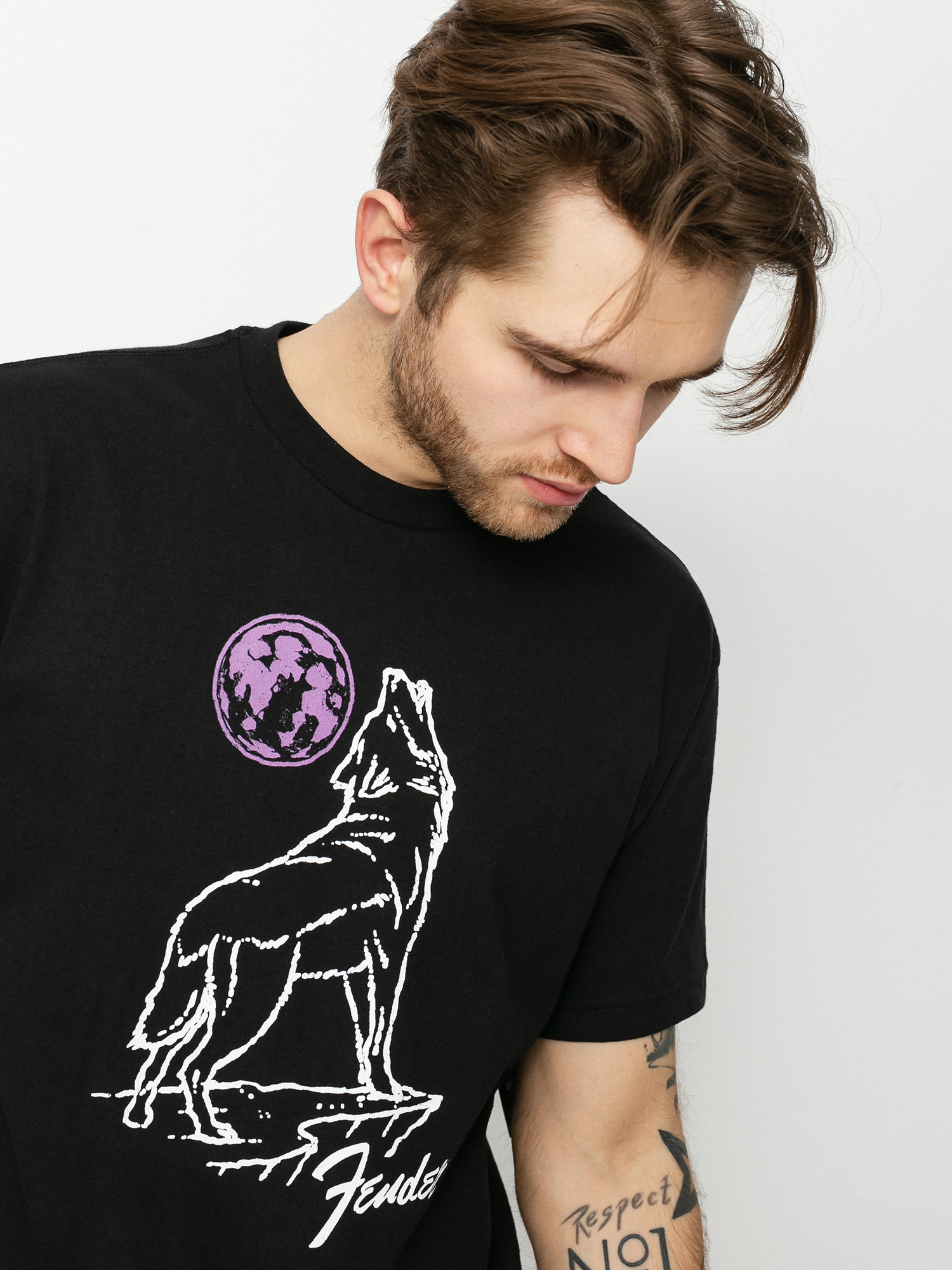T-shirt Brixton Fender Howlin (black)