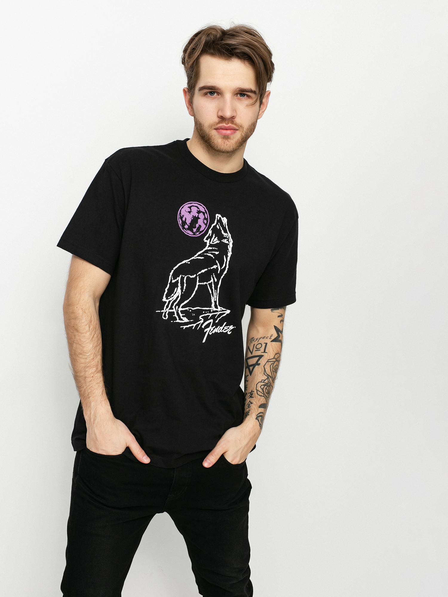 T-shirt Brixton Fender Howlin (black)