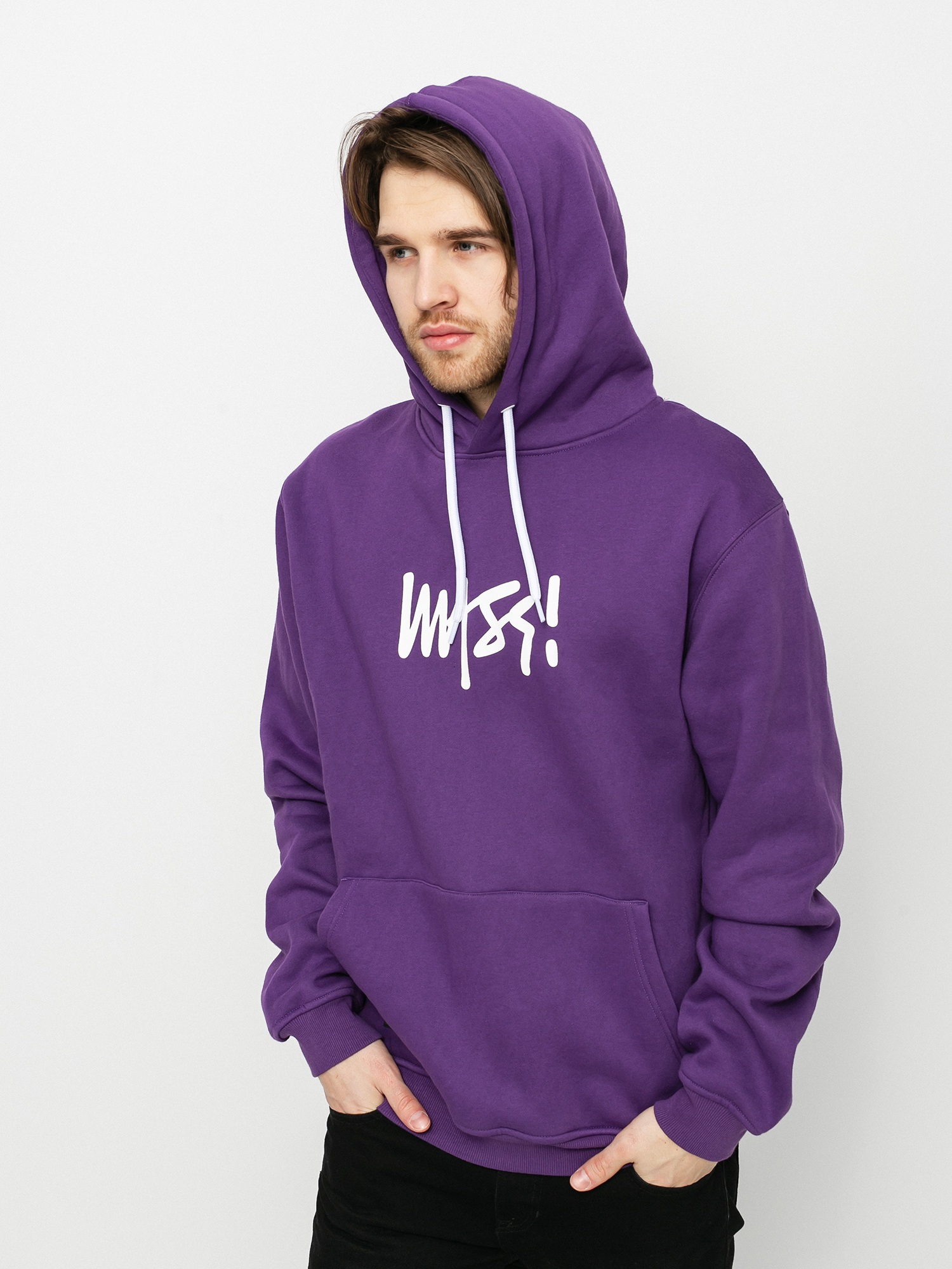 Bluza z kapturem MassDnm Signature Small Logo HD (purple)