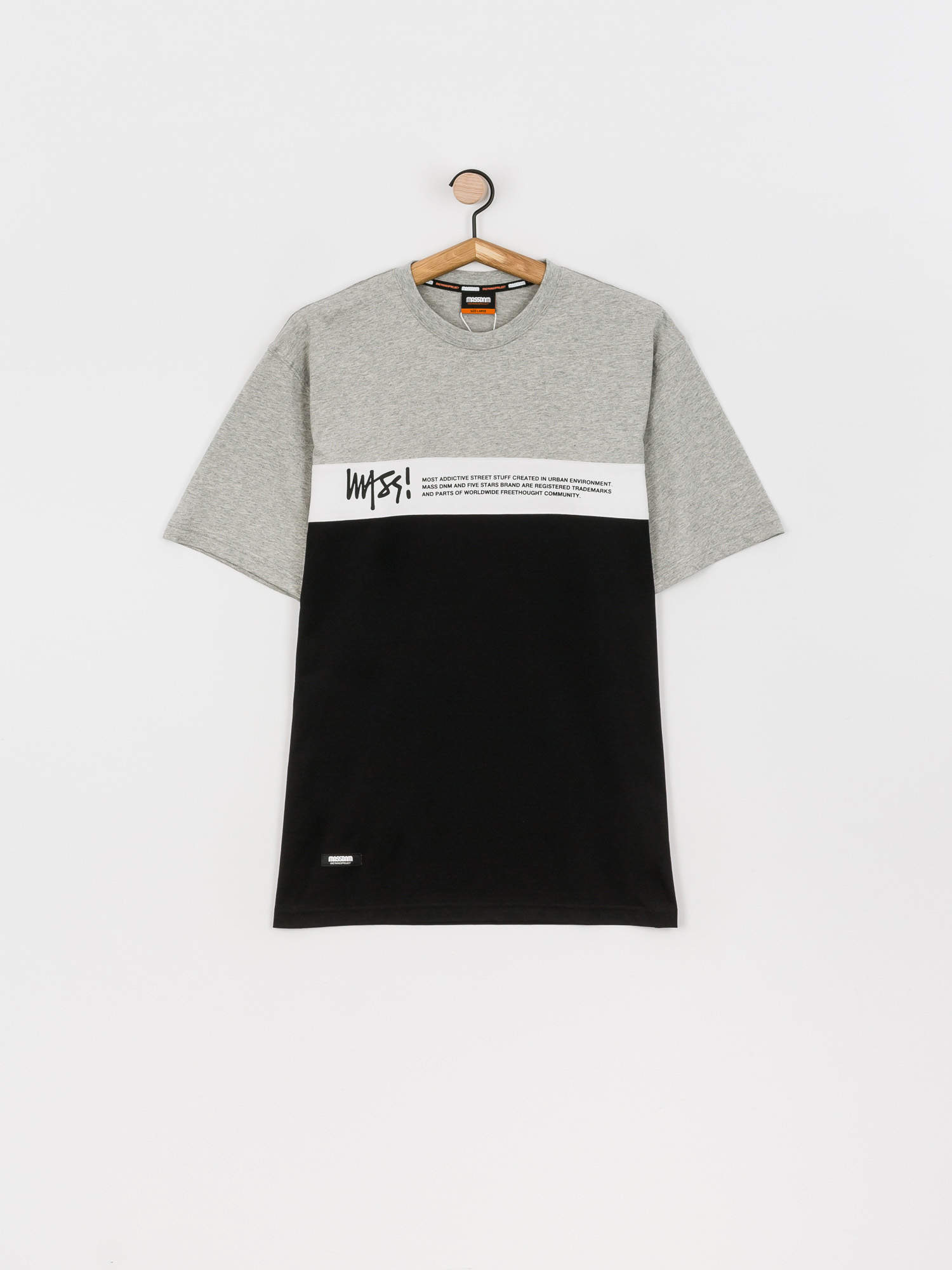 T-shirt MassDnm Special (lt heather/white/black)