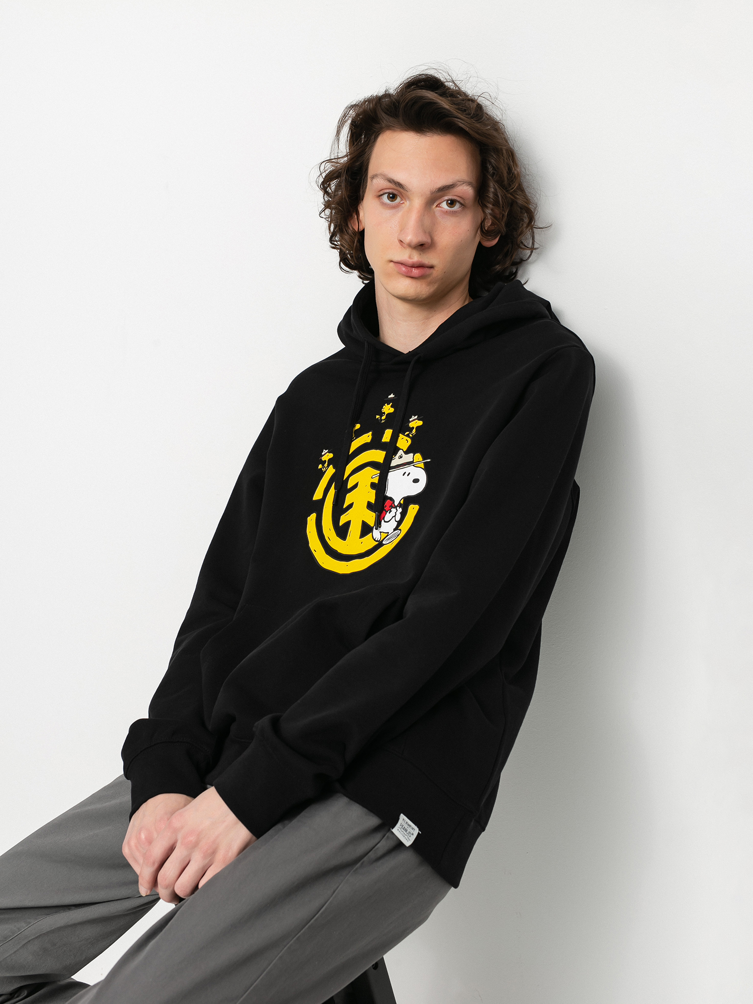 Bluza z kapturem Element Peanuts Emerge HD (flint black)