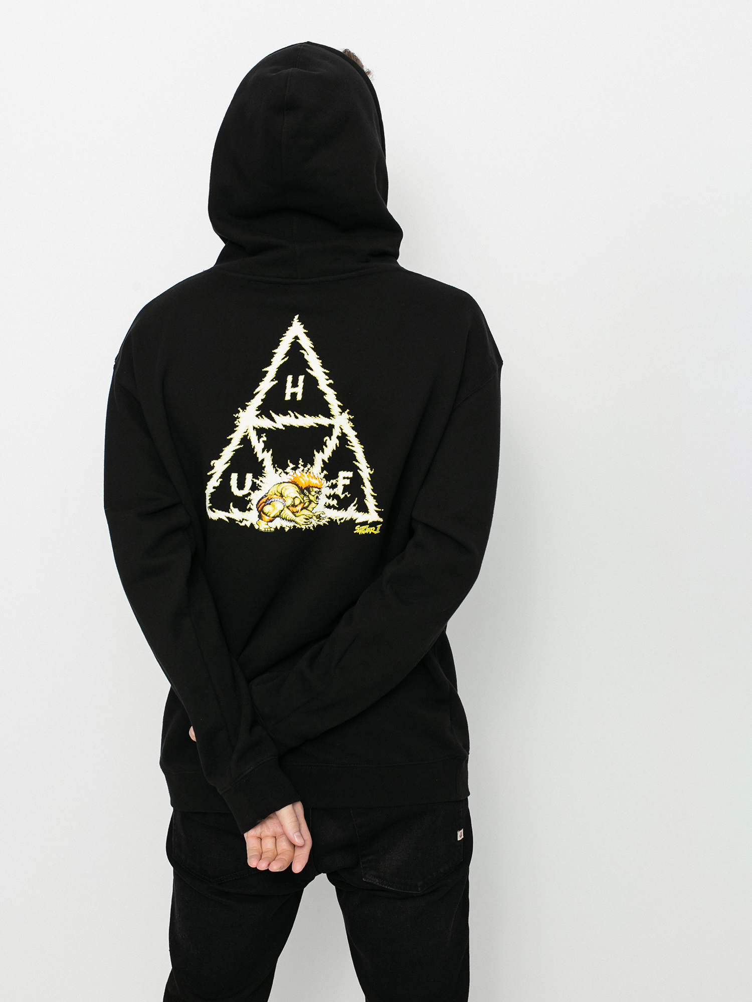 Bluza z kapturem HUF X Street Fighter Blanka HD (black)