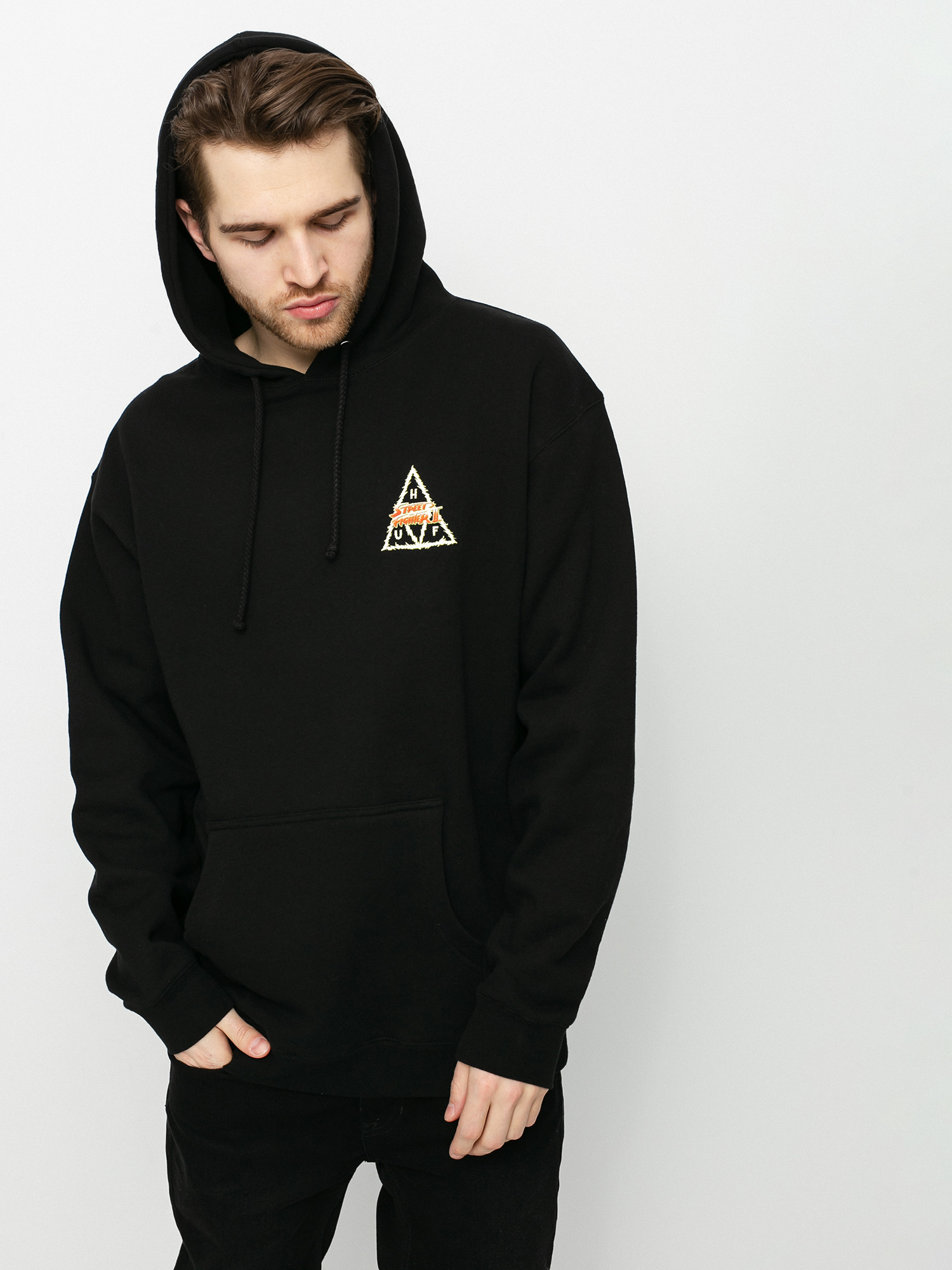 Bluza z kapturem HUF X Street Fighter Blanka HD (black)