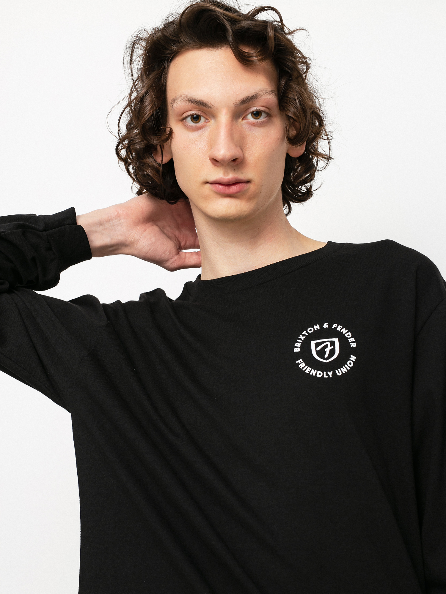 Longsleeve Brixton Fender Highway (black)