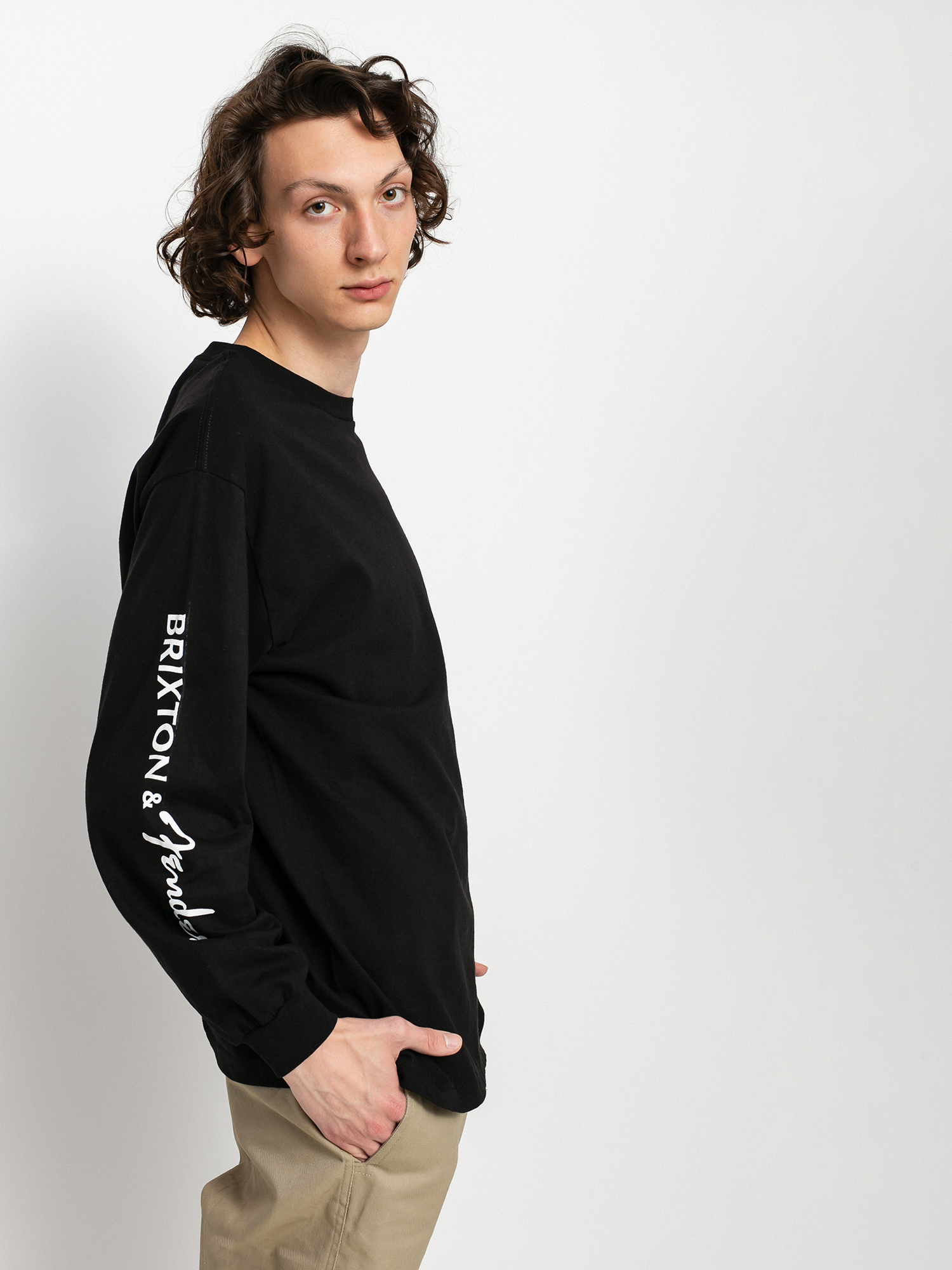 Longsleeve Brixton Fender Highway (black)