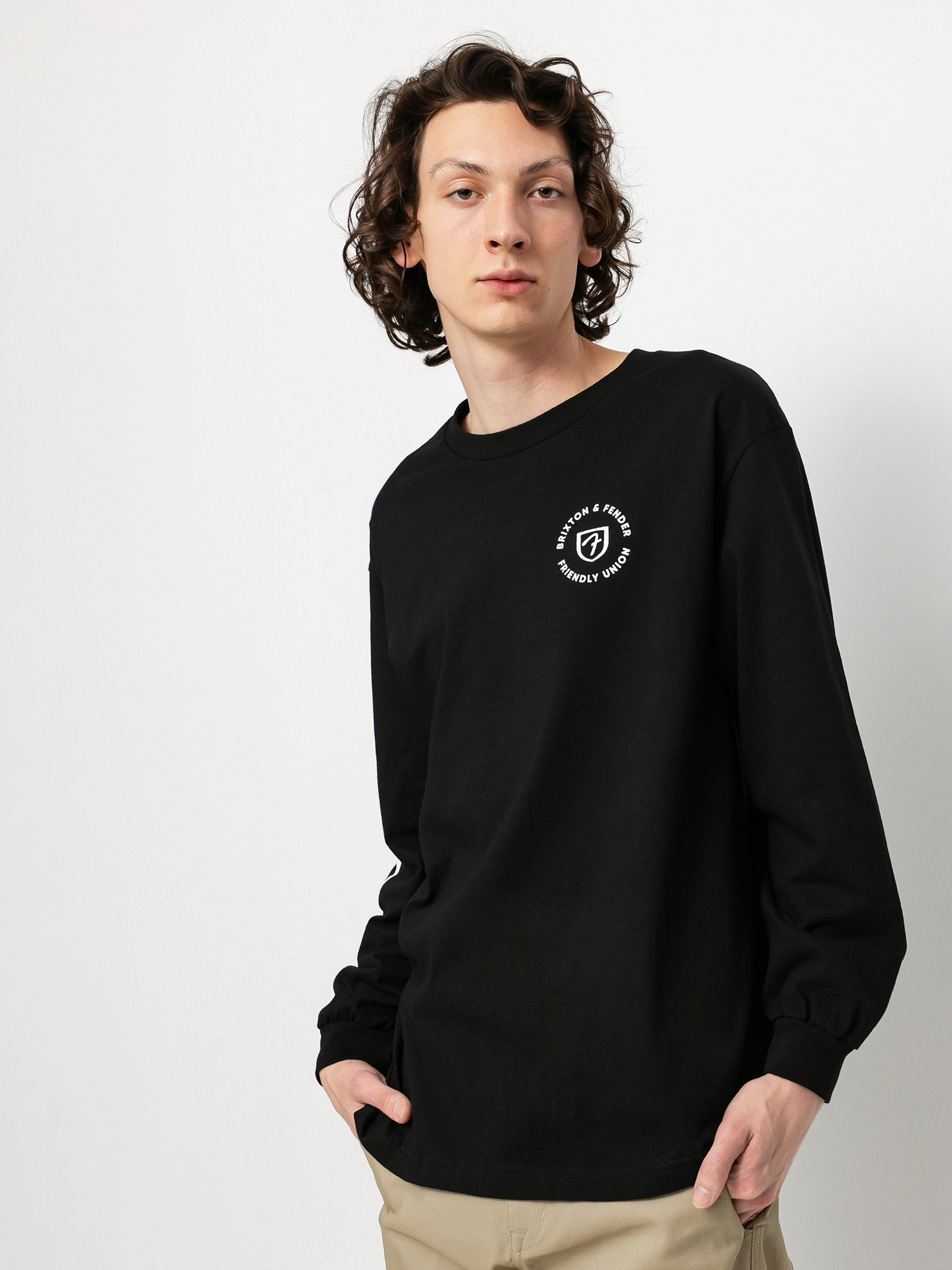 Longsleeve Brixton Fender Highway (black)