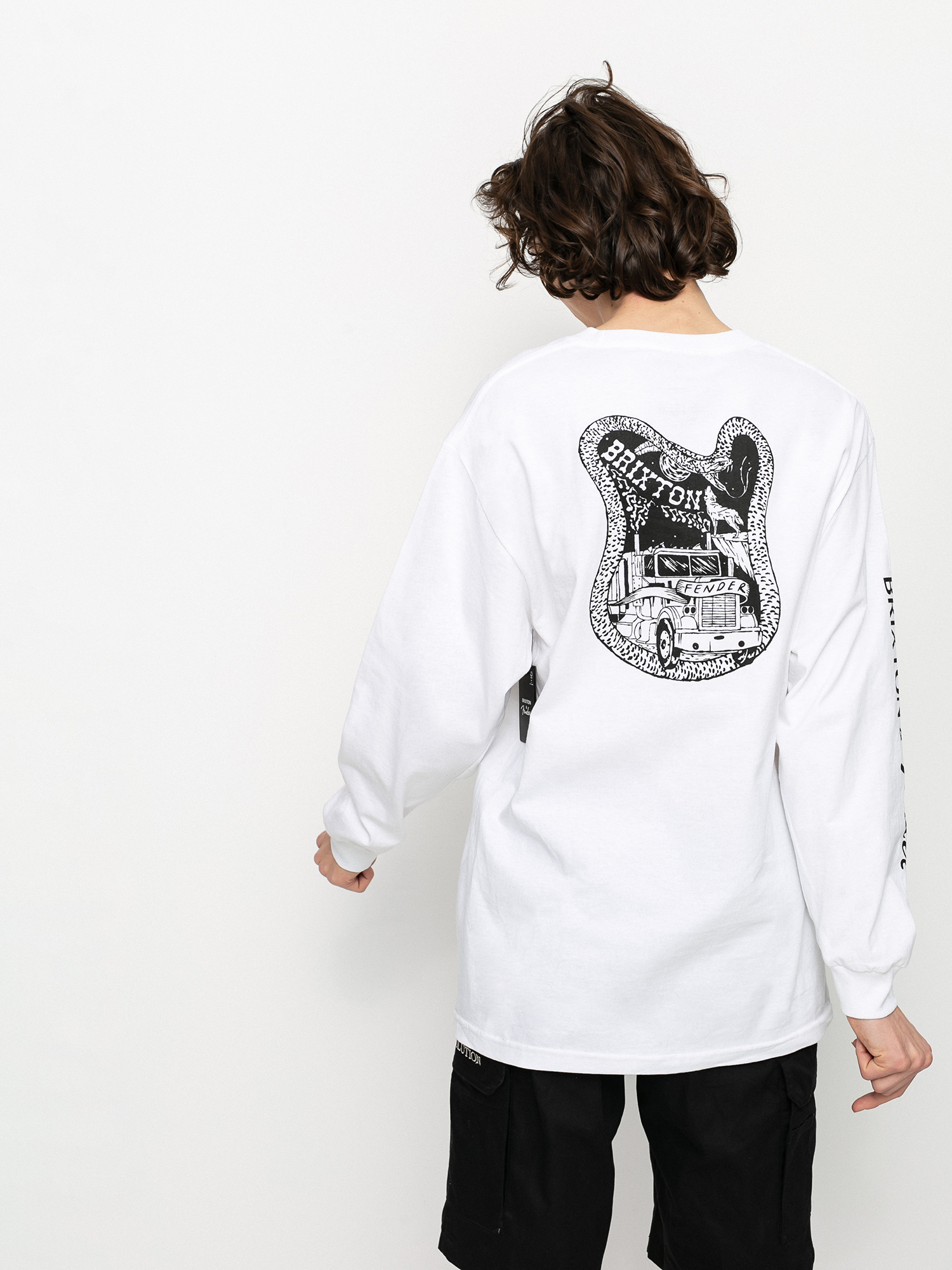 Longsleeve Brixton Fender Highway (white)