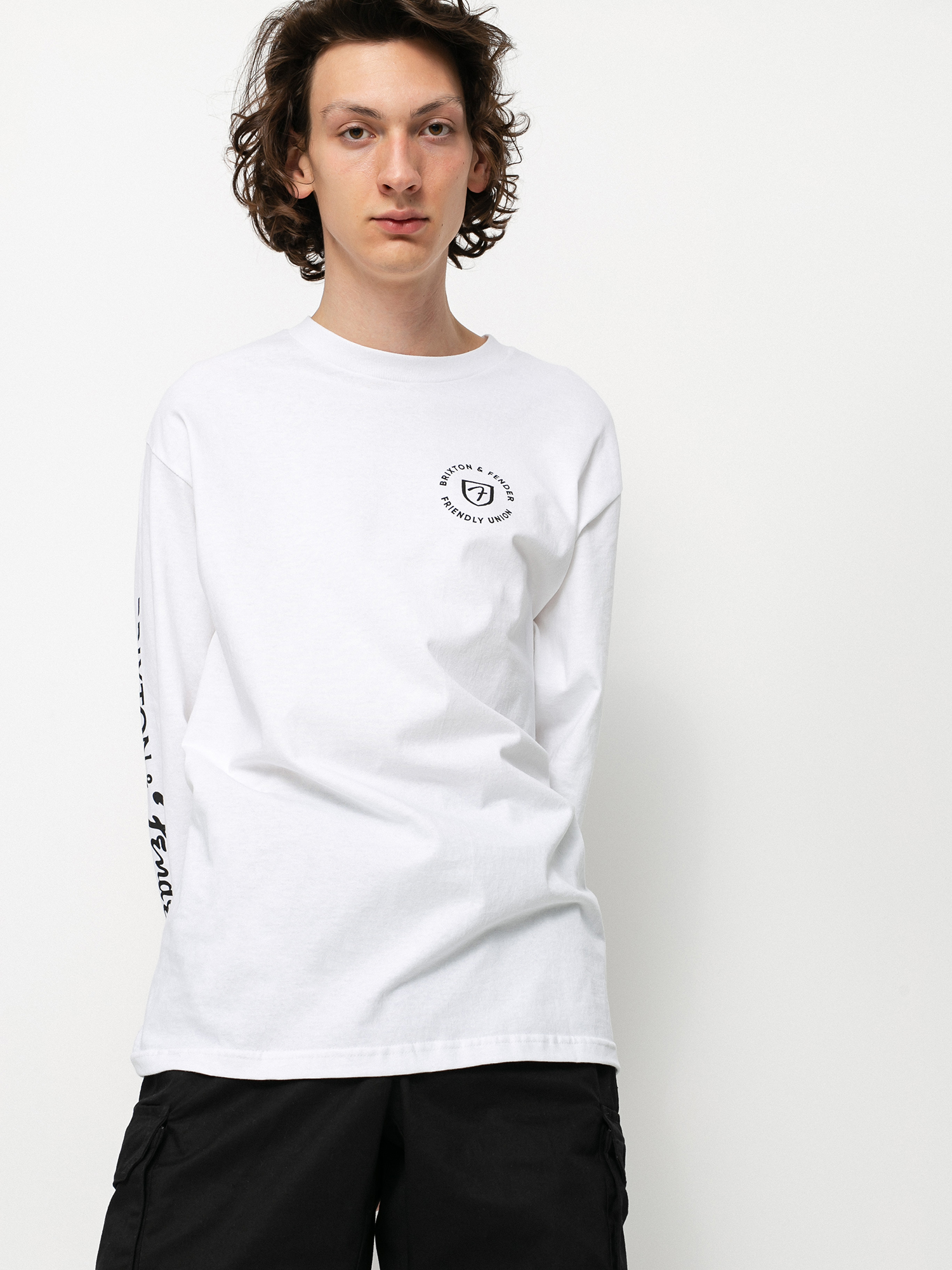 Longsleeve Brixton Fender Highway (white)