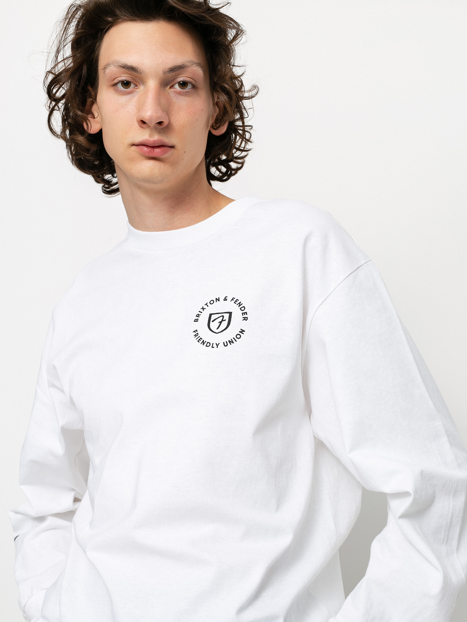 Longsleeve Brixton Fender Highway (white)