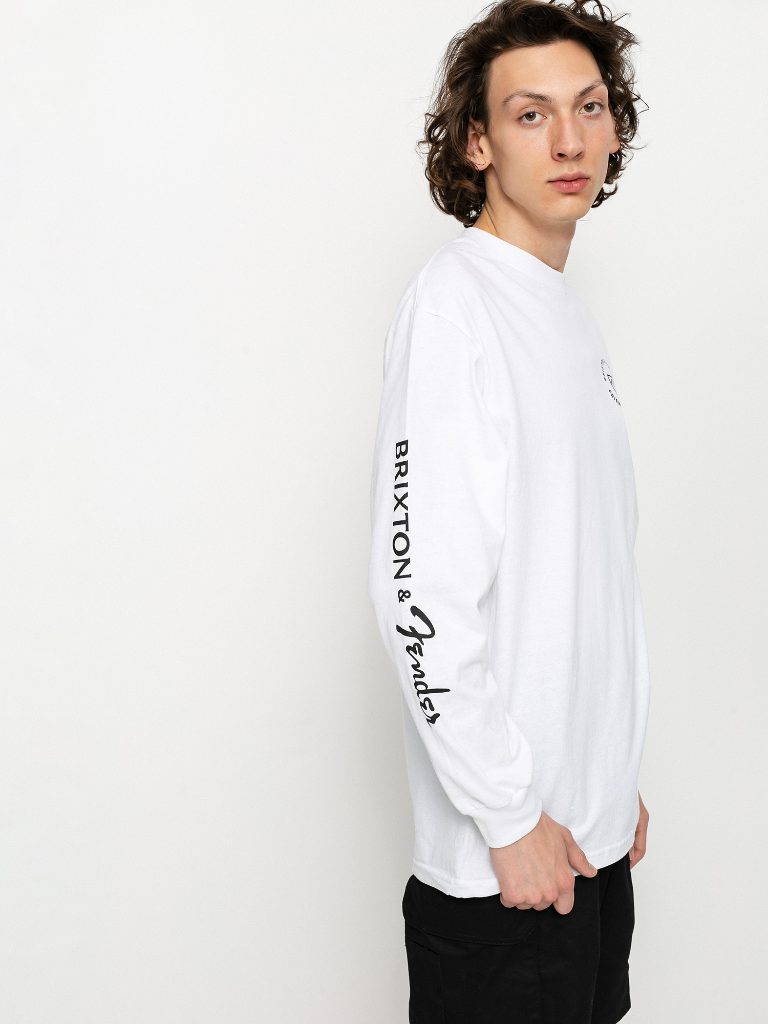 Longsleeve Brixton Fender Highway (white)