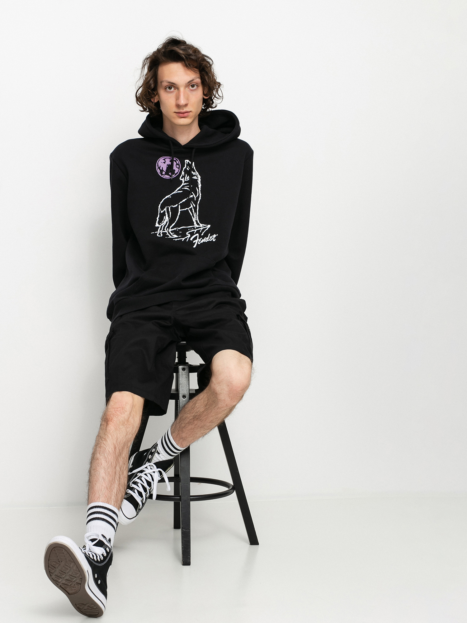 Bluza z kapturem Brixton Fender Howlin HD (black)