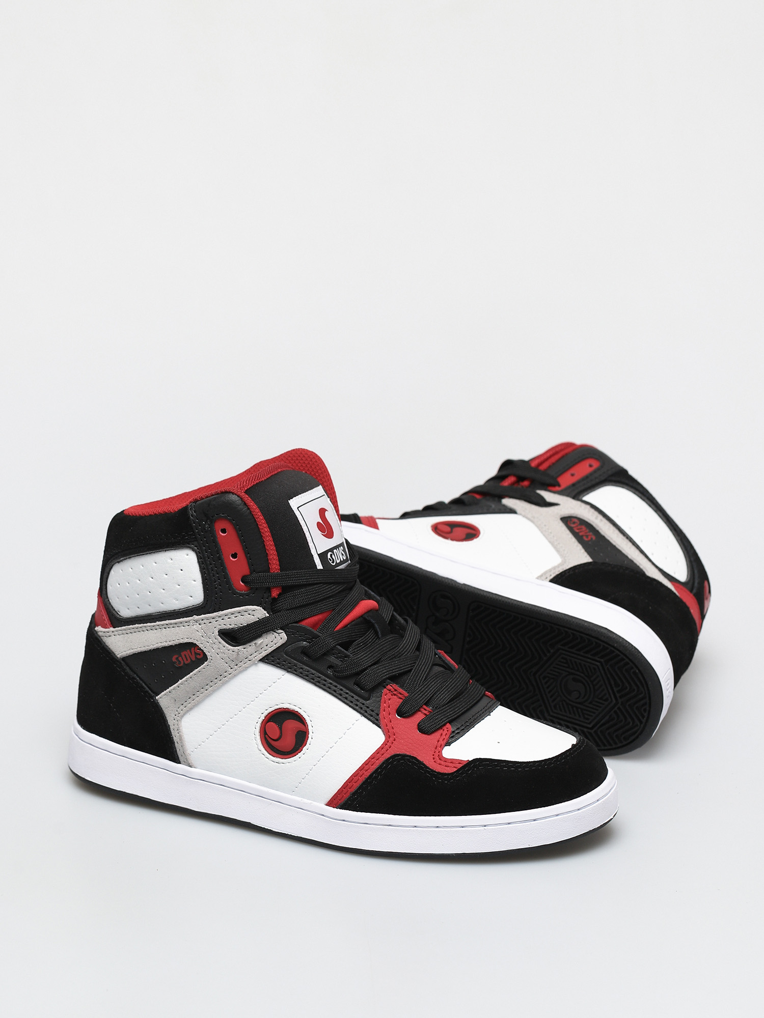 Buty DVS Honcho (white black red suede)