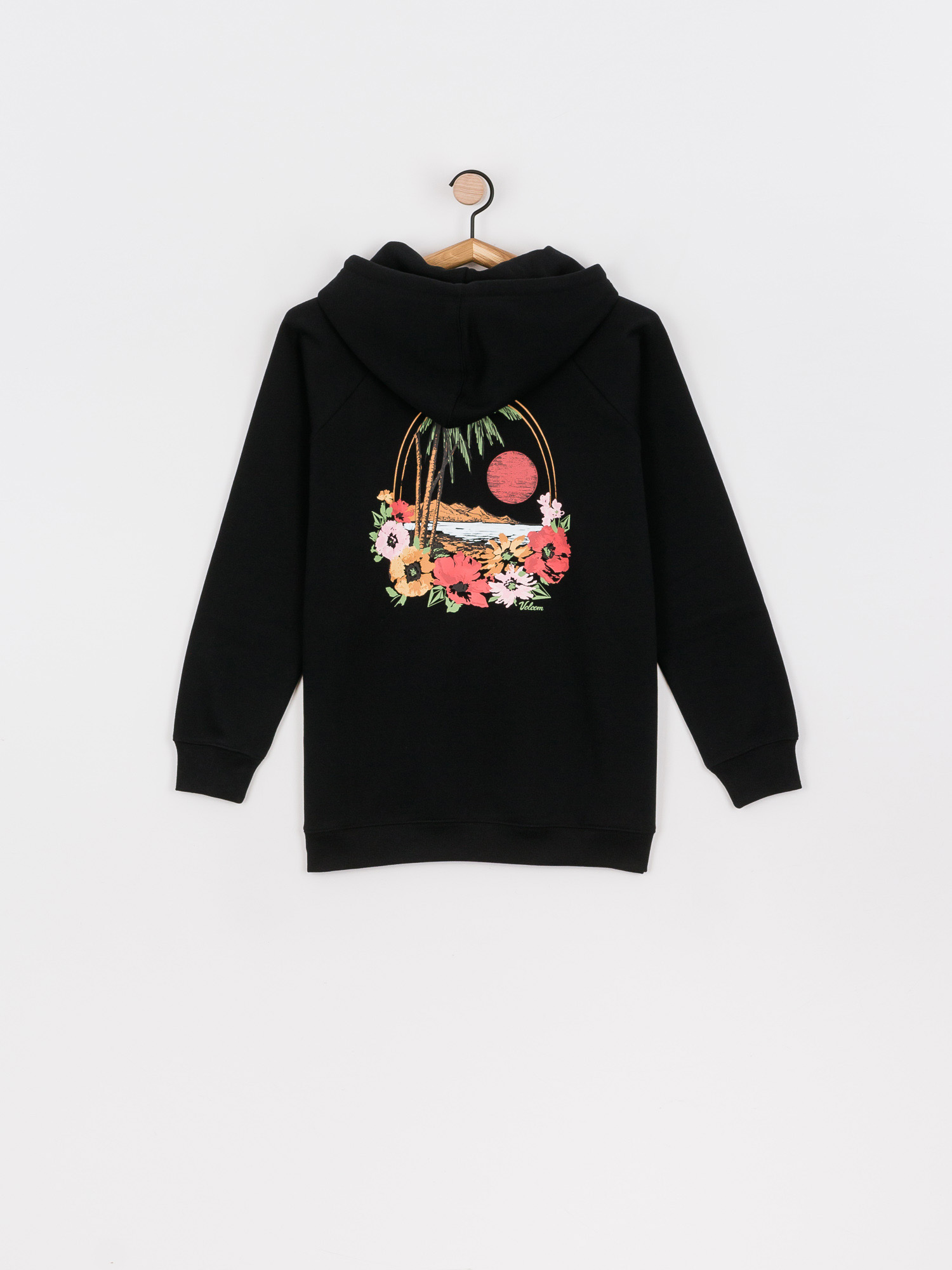 Bluza z kapturem Volcom Truly Stoked Bf HD Wmn (black)