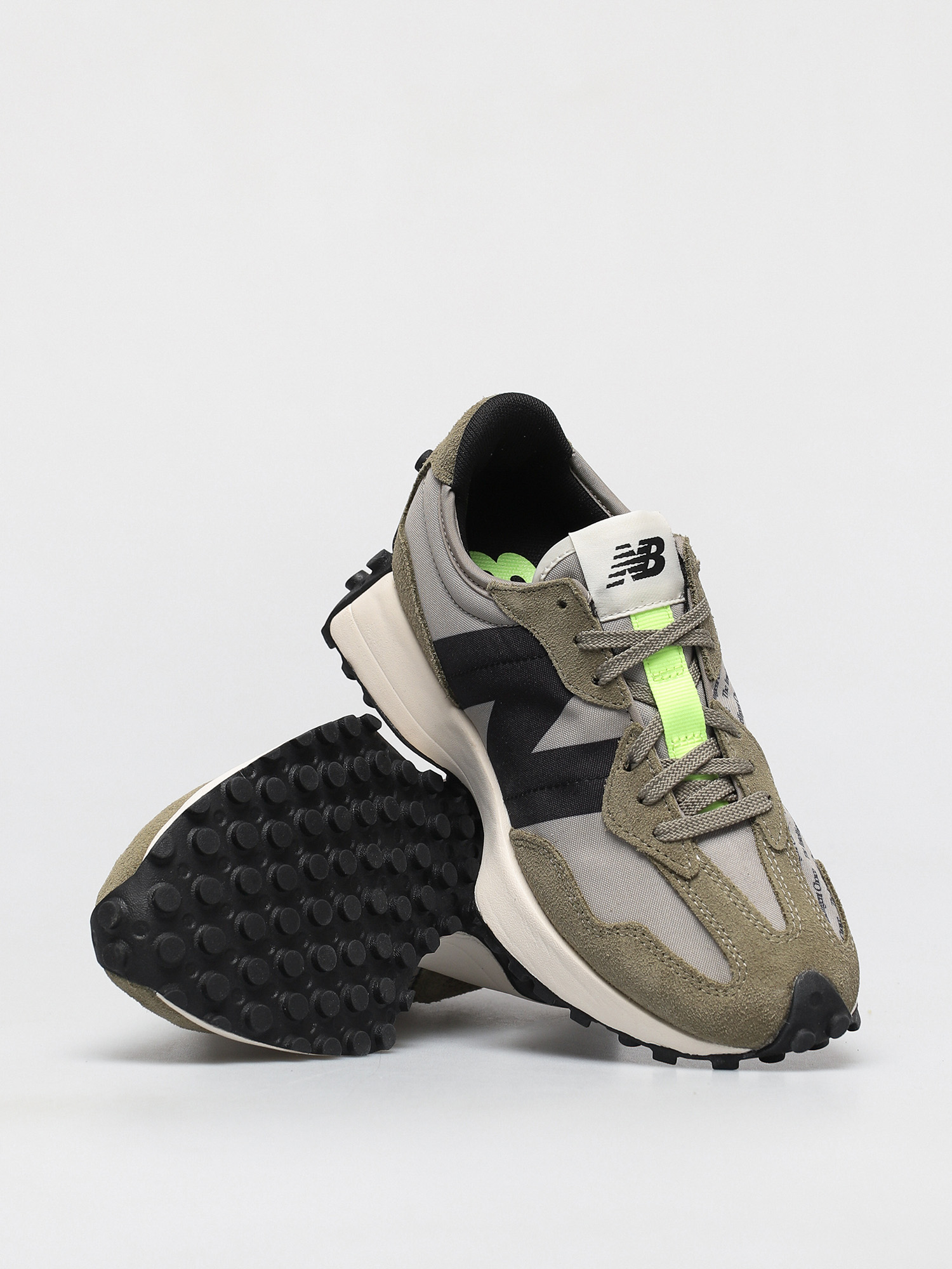 Buty New Balance 327 Wmn (aluminum covert green)