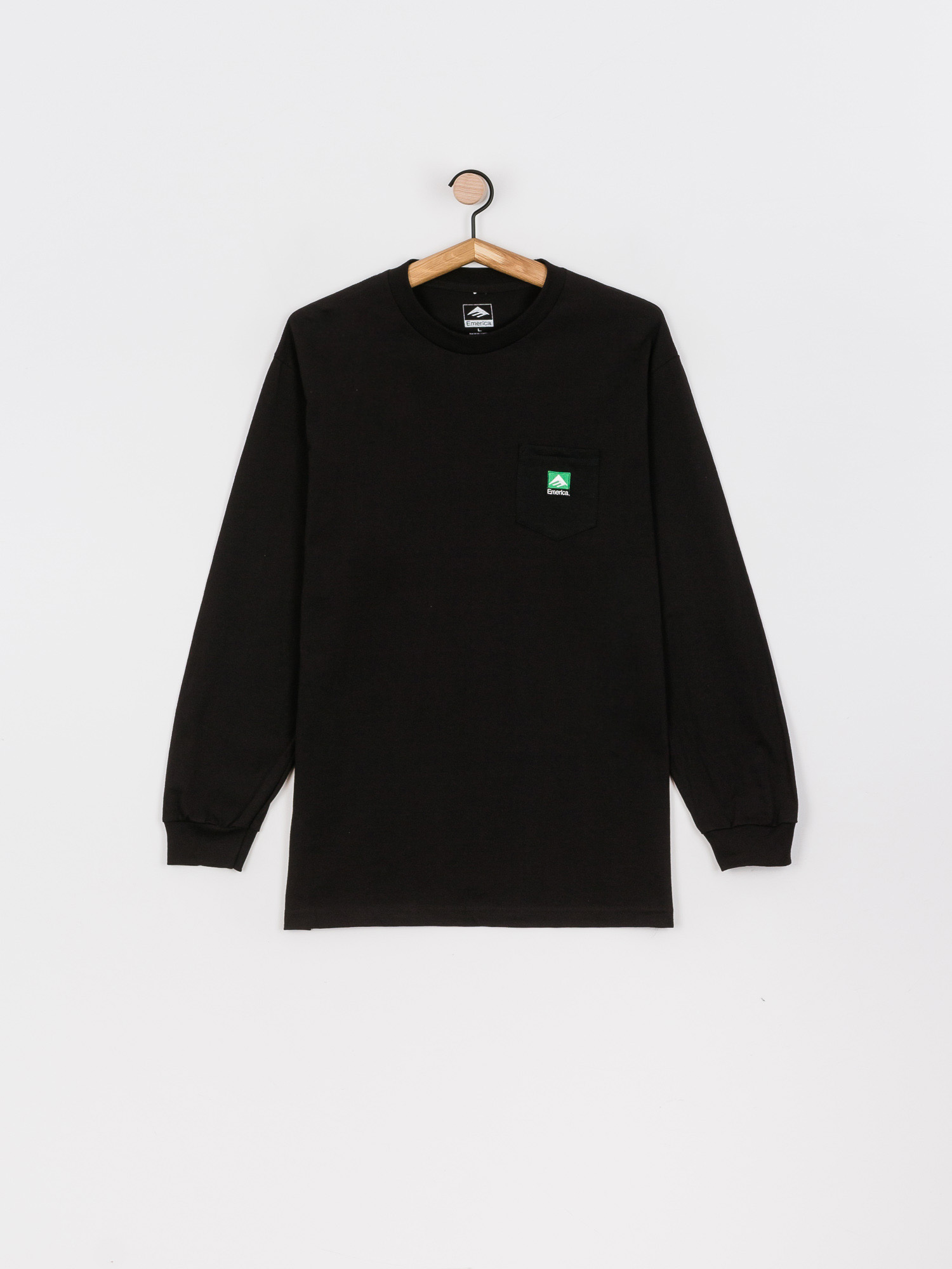 Longsleeve Emerica Logo Pocket (black)