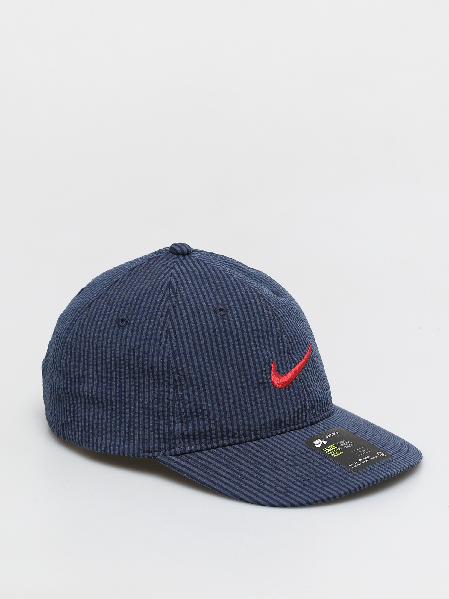Czapka z daszkiem Nike SB H86 Flatbill Seersucker (midnight navy/university red)