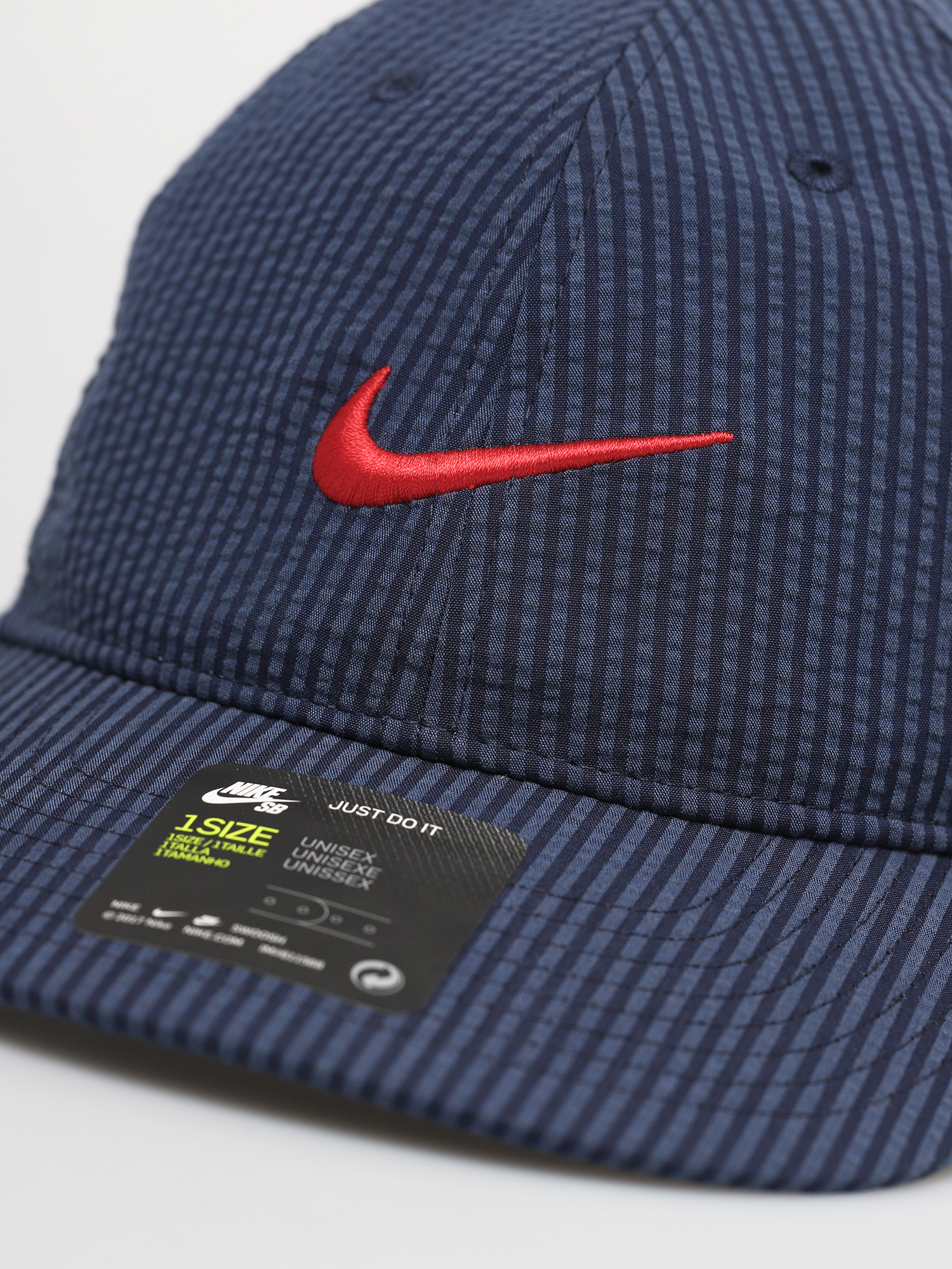 Czapka z daszkiem Nike SB H86 Flatbill Seersucker (midnight navy/university red)