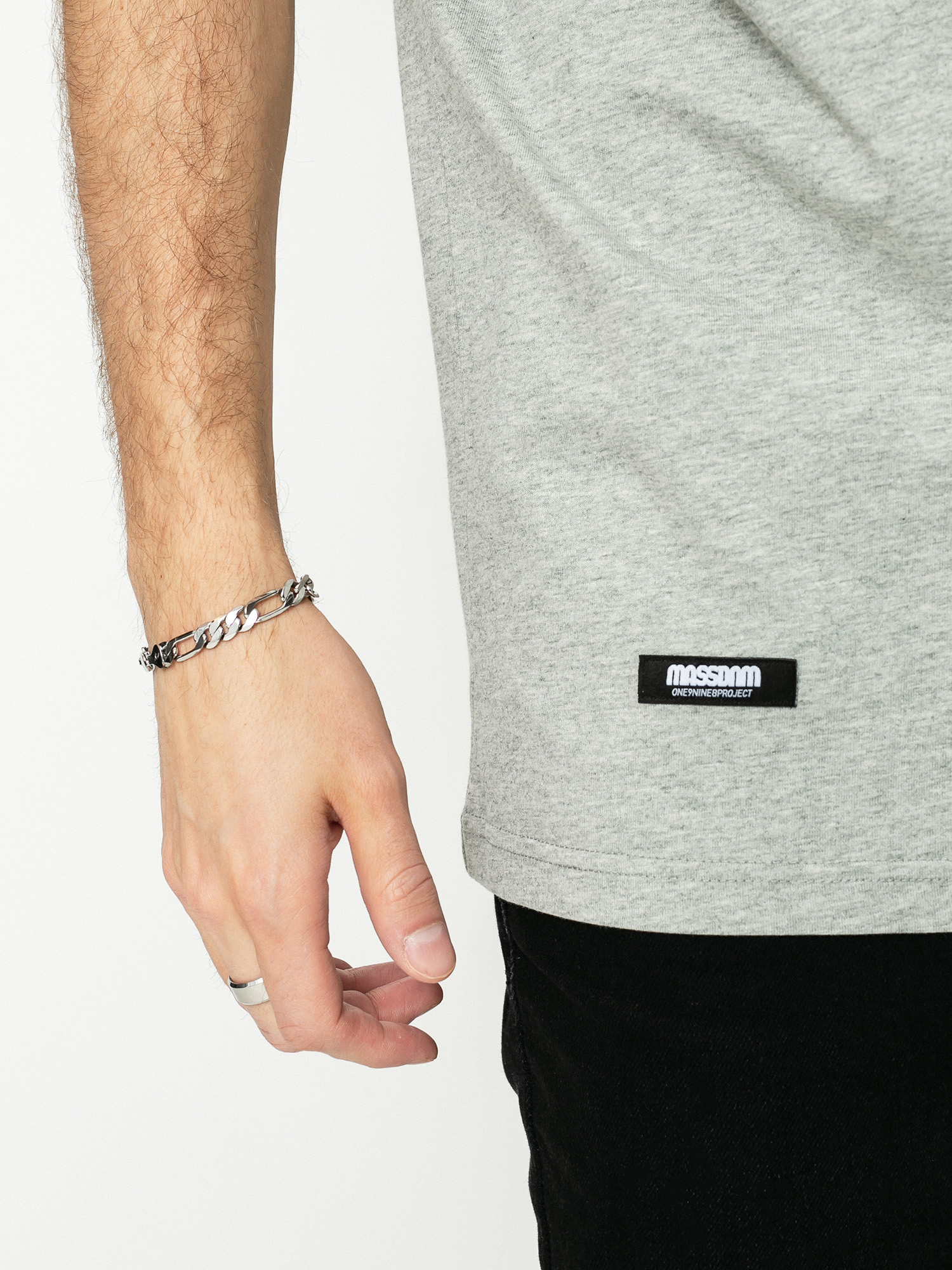 T-shirt MassDnm Base (light heather grey)