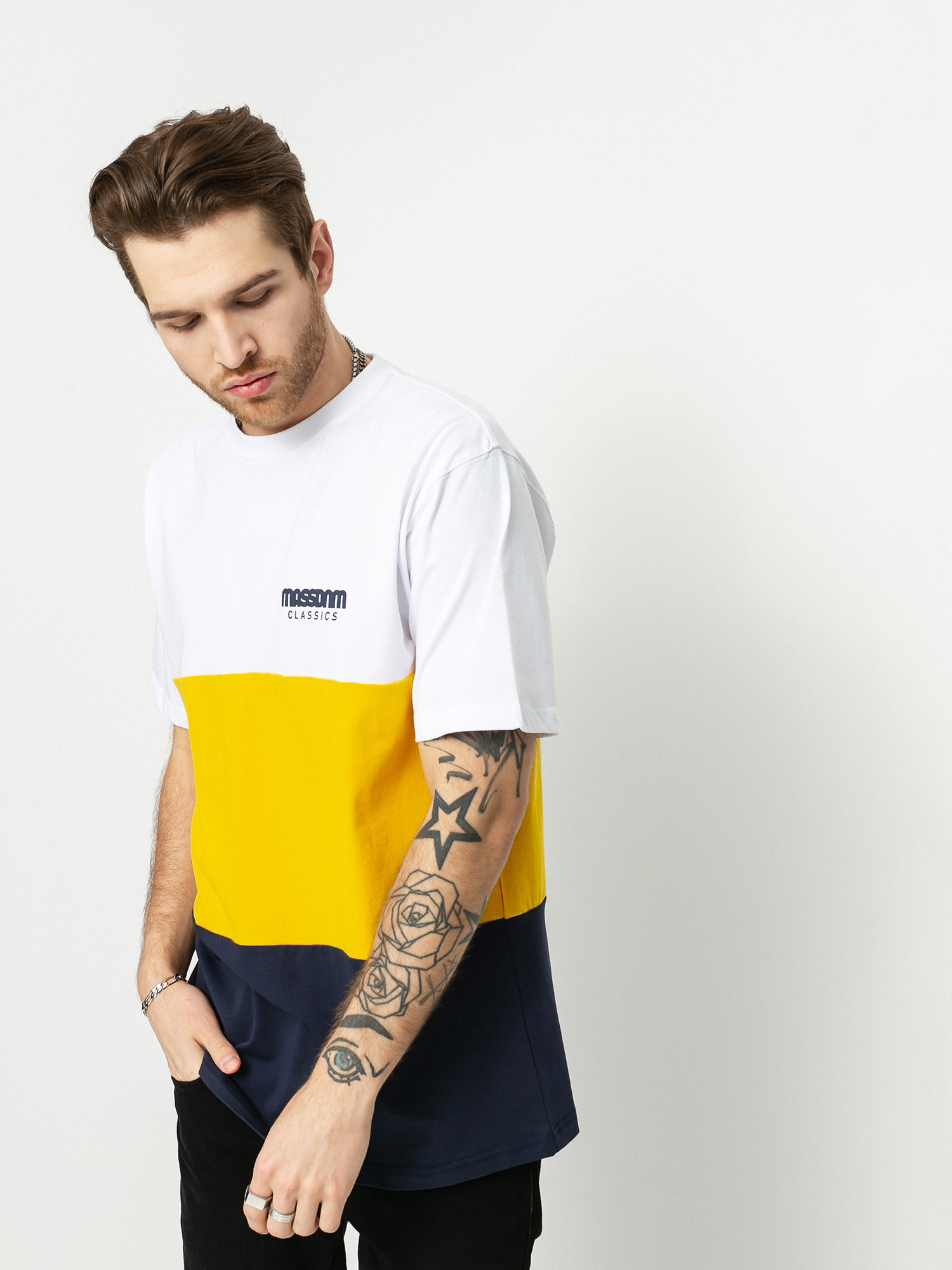 T-shirt MassDnm Zone (white/gold/navy)