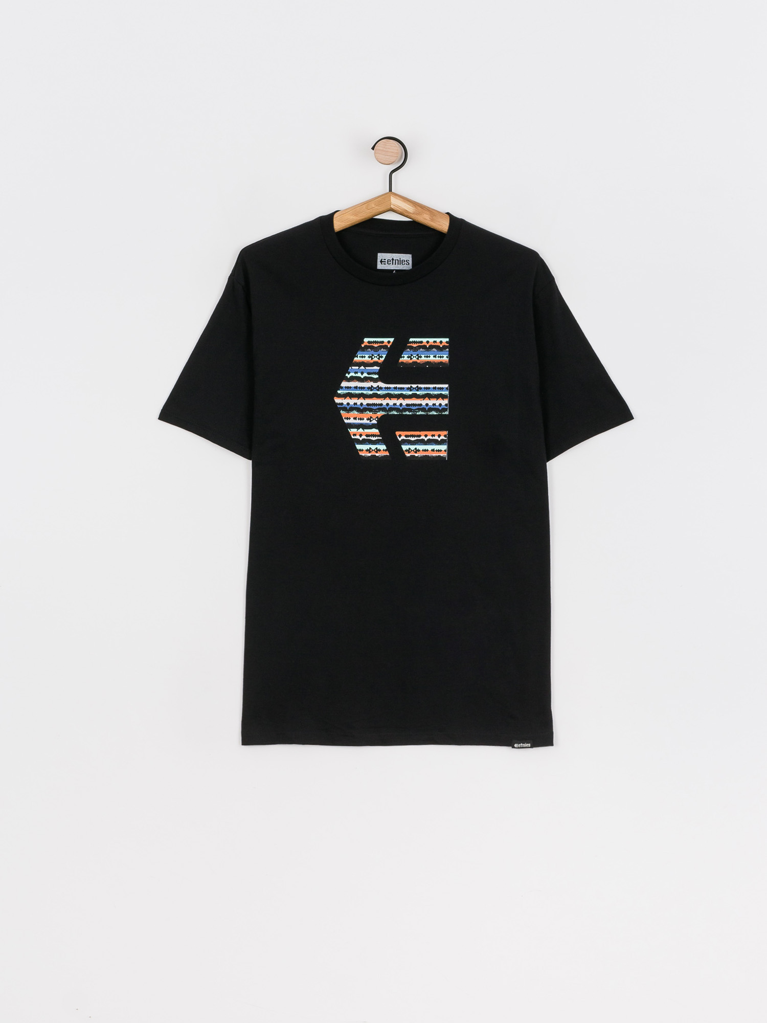 T-shirt Etnies Icon Print (black/blue)