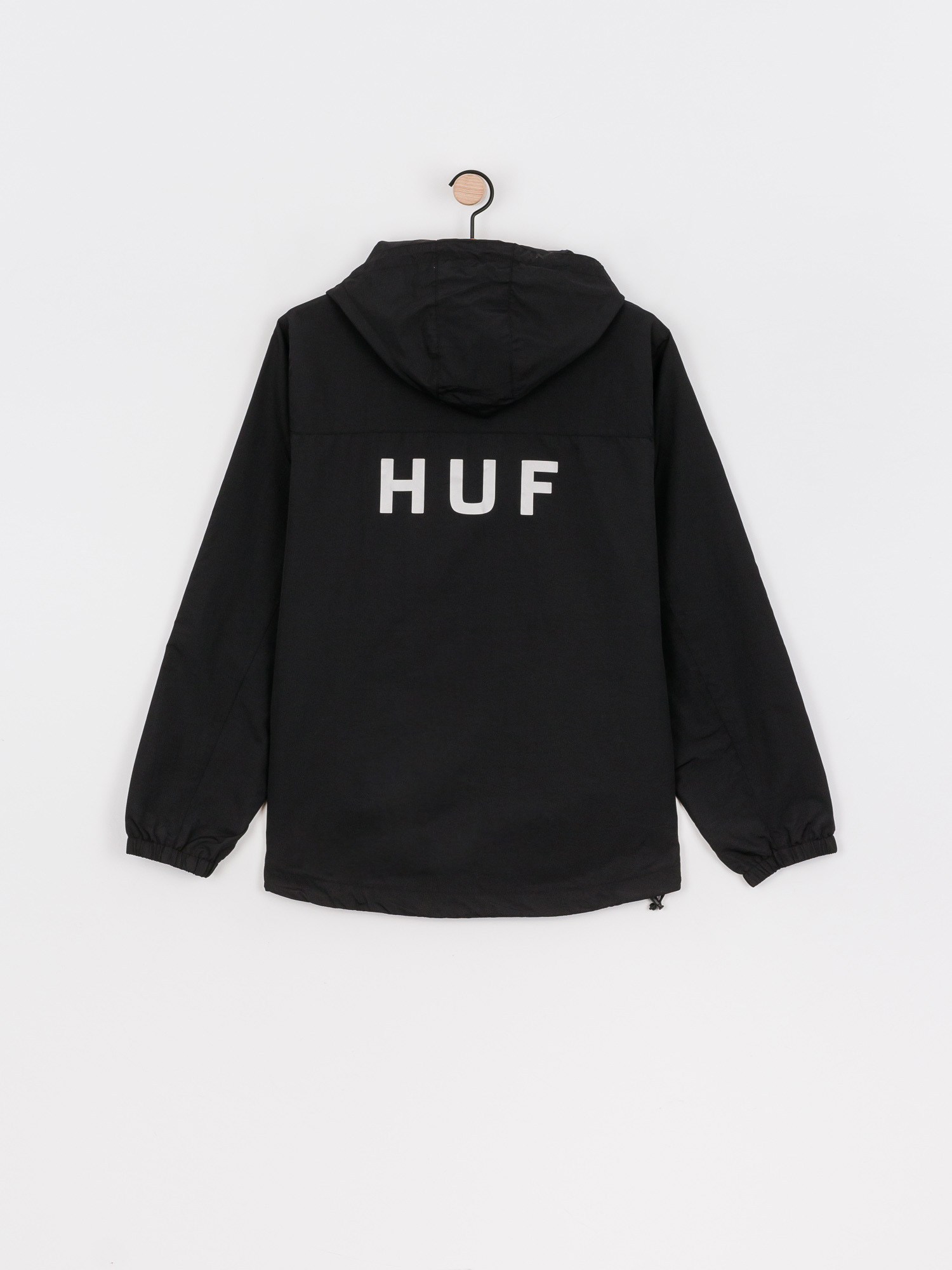 Kurtka HUF Essentials Zip Standard Shell (black)