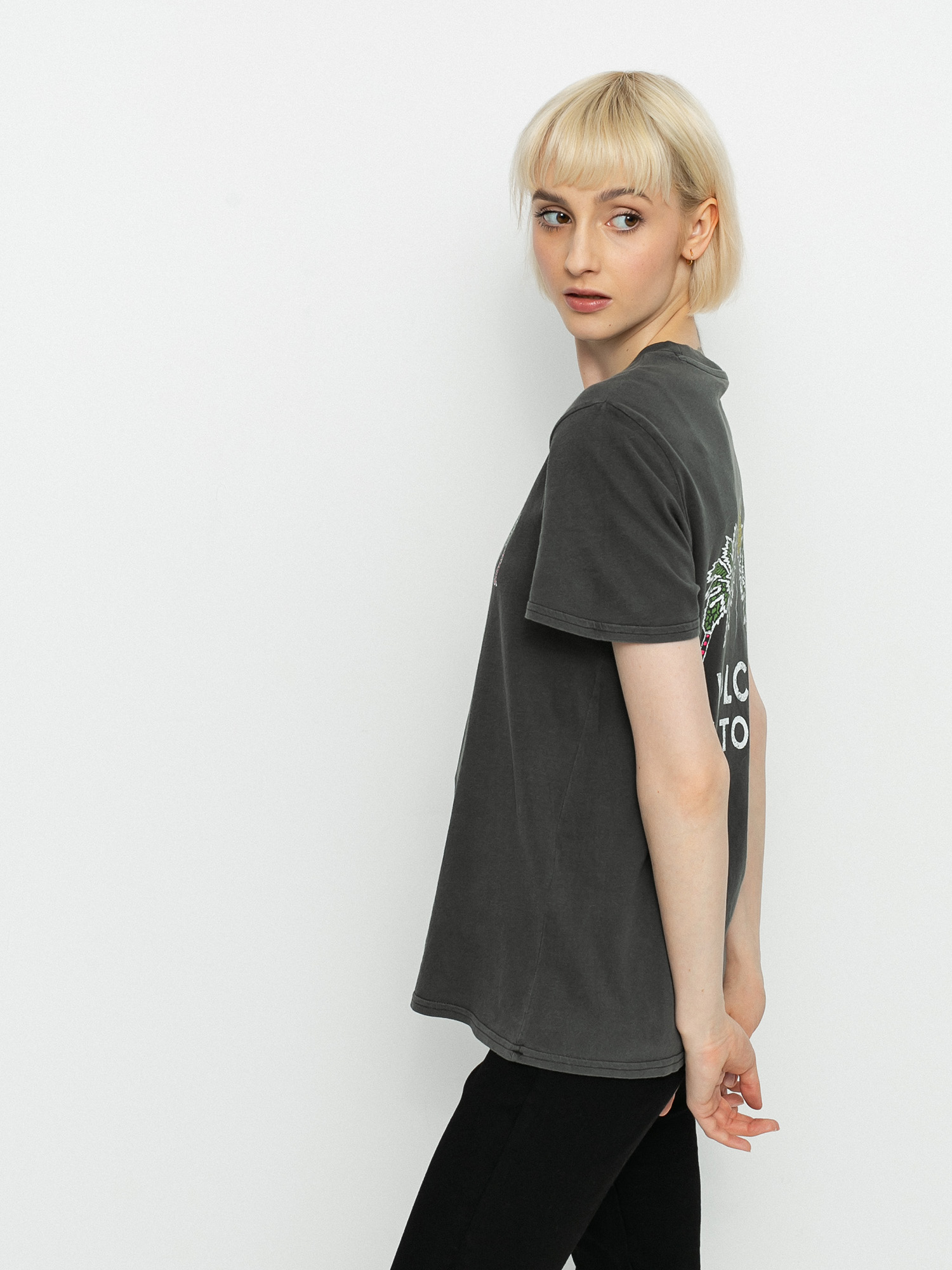T-shirt Volcom Lock It Up Wmn (black)
